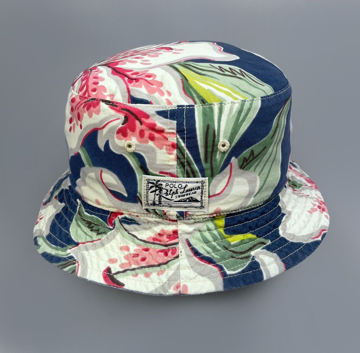 Polo Ralph Lauren Polo Ralph Lauren Double Side Floral & Denim Bucket Hat OS Size ONE SIZE - 3 Thumbnail