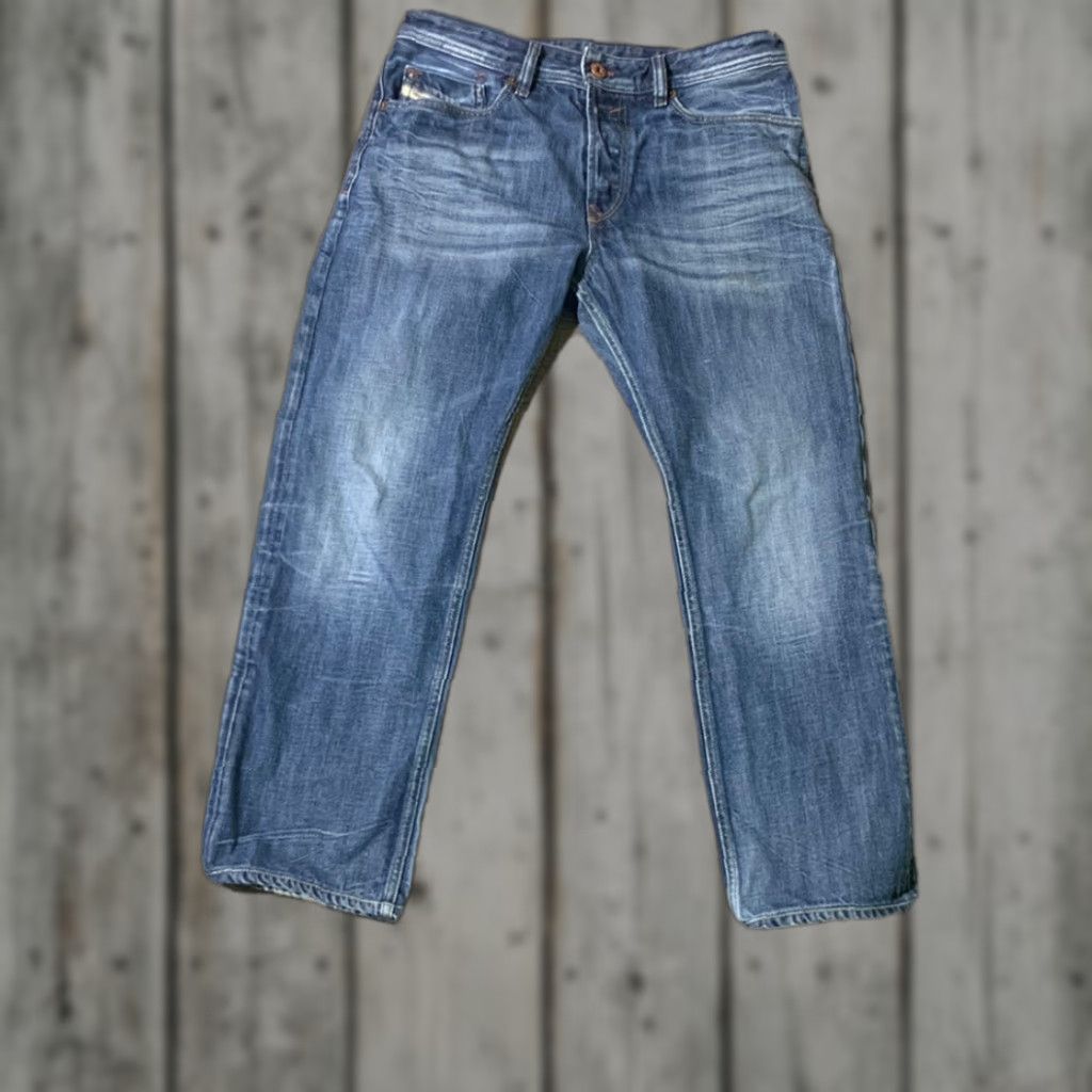 Diesel Diesel Waykee Button Fly Jeans Men's Blue Straight Size 30 X 27 Size US 30 / EU 46 - 1 Thumbnail