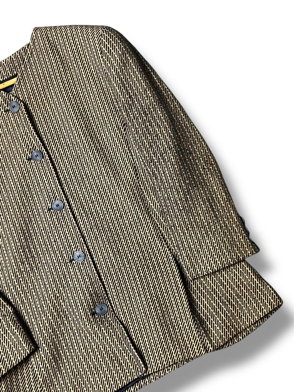 Japanese Brand Milano Gibierre Donna Stripes Coat (138) Size US XXS / EU 40 - 4 Thumbnail