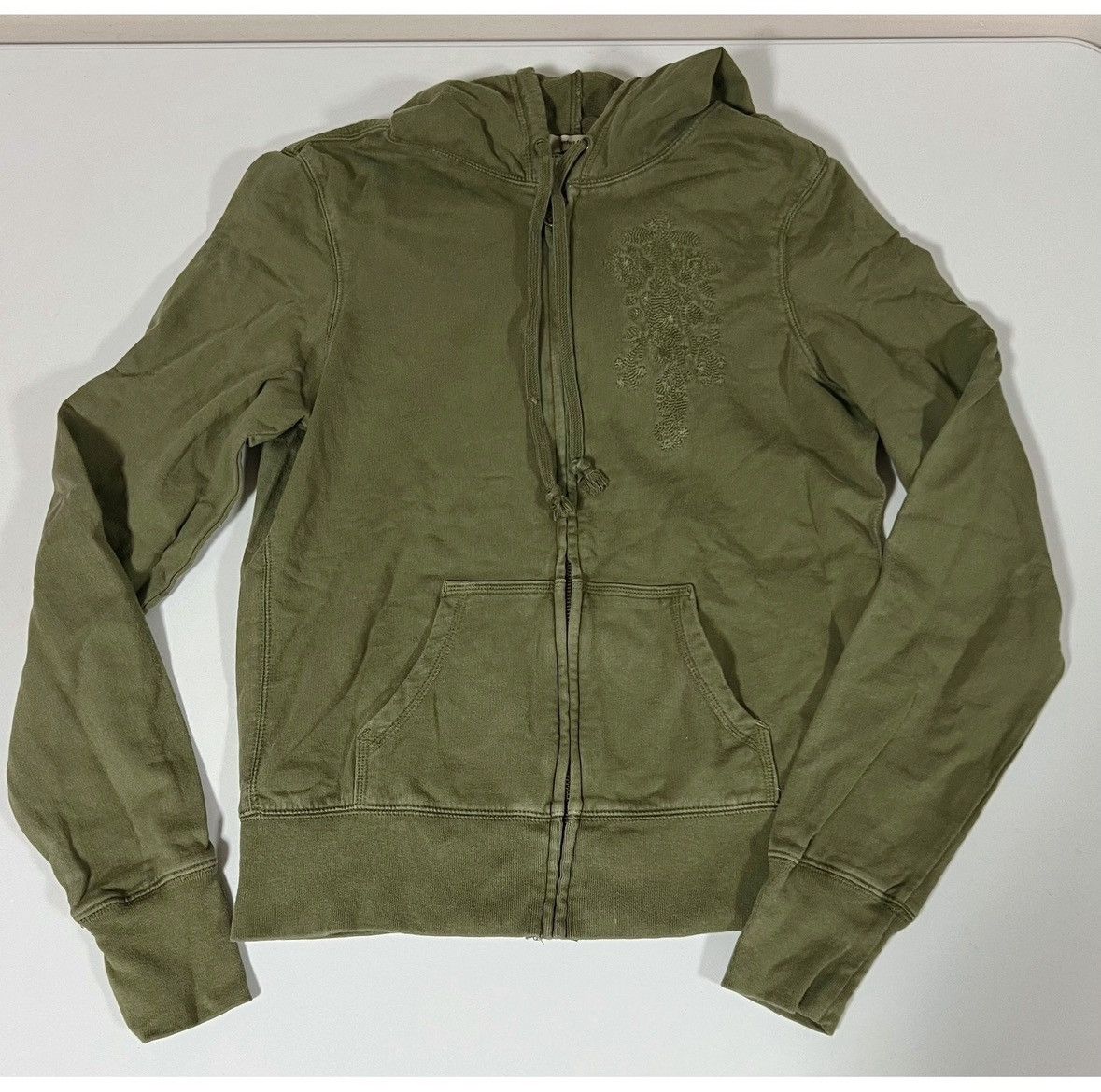 Japanese Brand Olive Green Bohemian Floral Sweater Sweatshirt Hoodie Size S Size S / US 4 / IT 40 - 3 Thumbnail