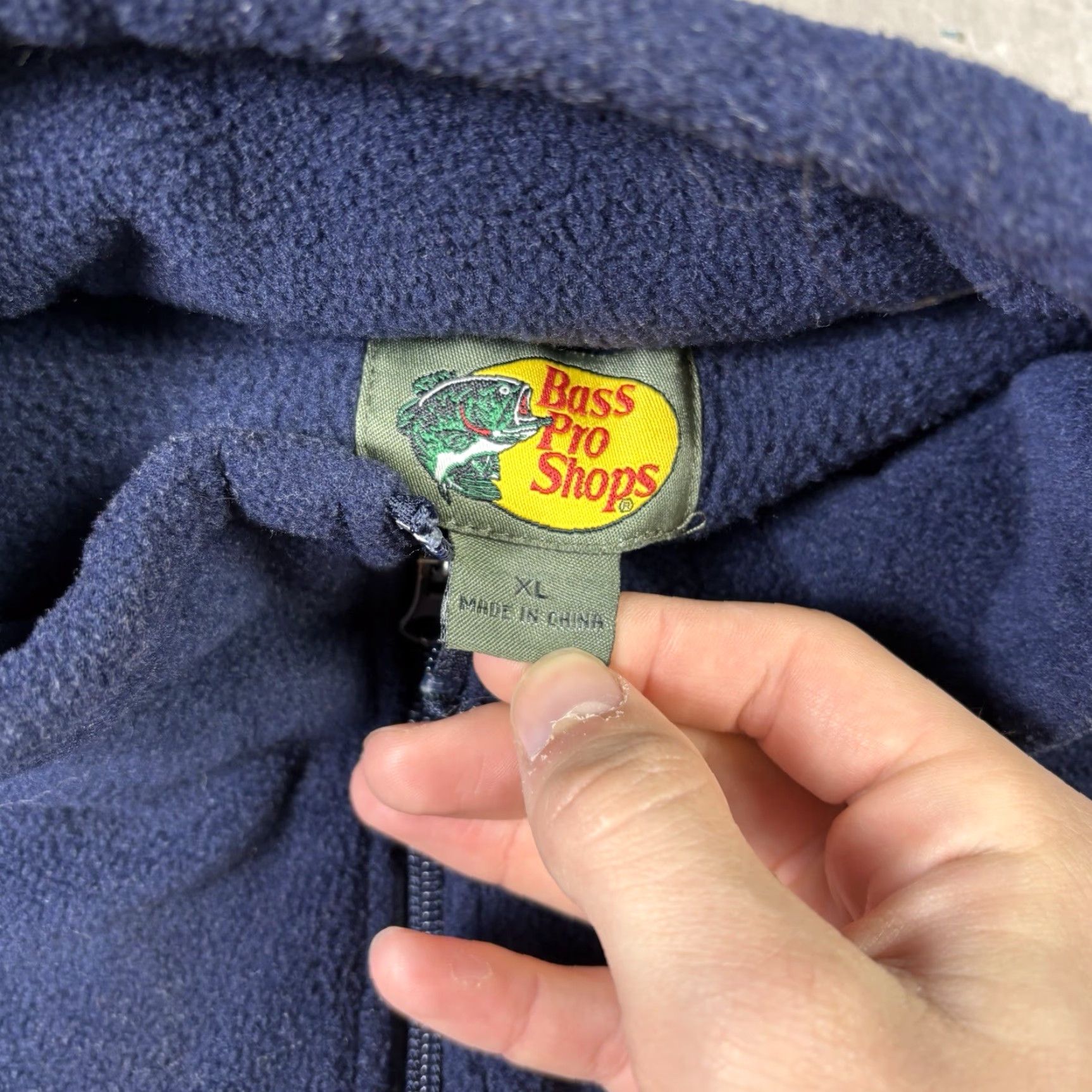 Vintage VINTAGE Bass Pro Shop Blue Pullover Sherpa Fleece Q-Zip Sweater XL Men 90s 1/4 Zip Mock Neck Solid Pattern Size US XL / EU 56 / 4 - 6 Thumbnail
