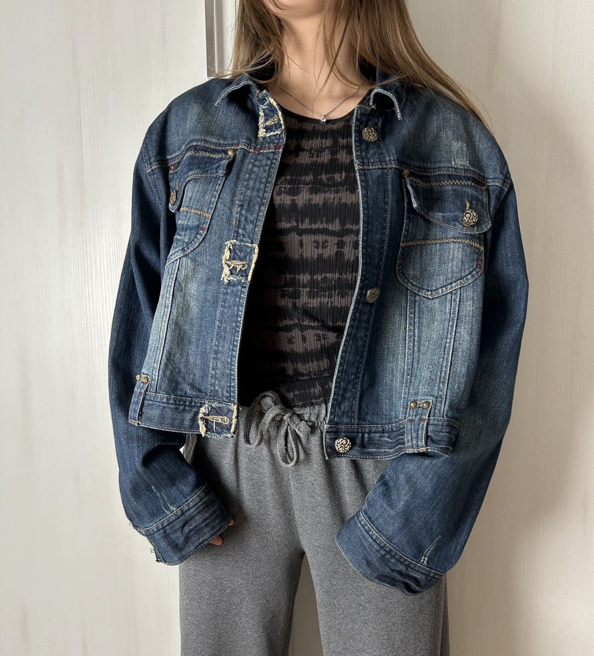Japanese Brand Joe Browns vintage women’s Japanese style denim jacket Size M / US 6-8 / IT 42-44 - 1 Thumbnail