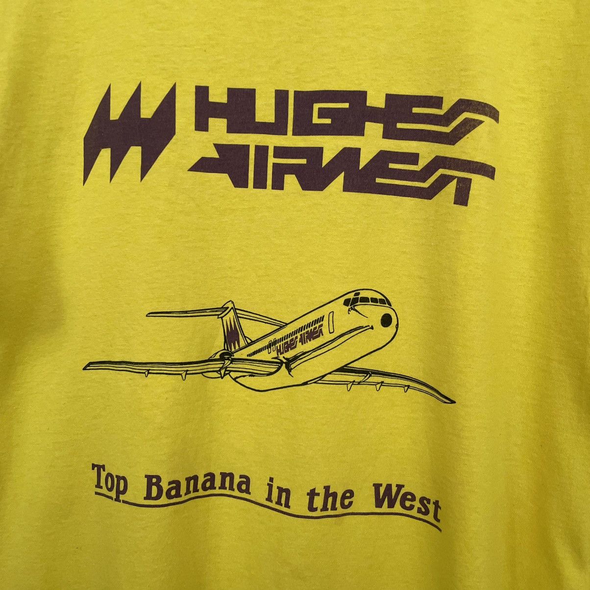 Vintage Vintage 1990s Hughes Airwest Promo T Shirt Size US L / EU 52-54 / 3 - 2 Thumbnail