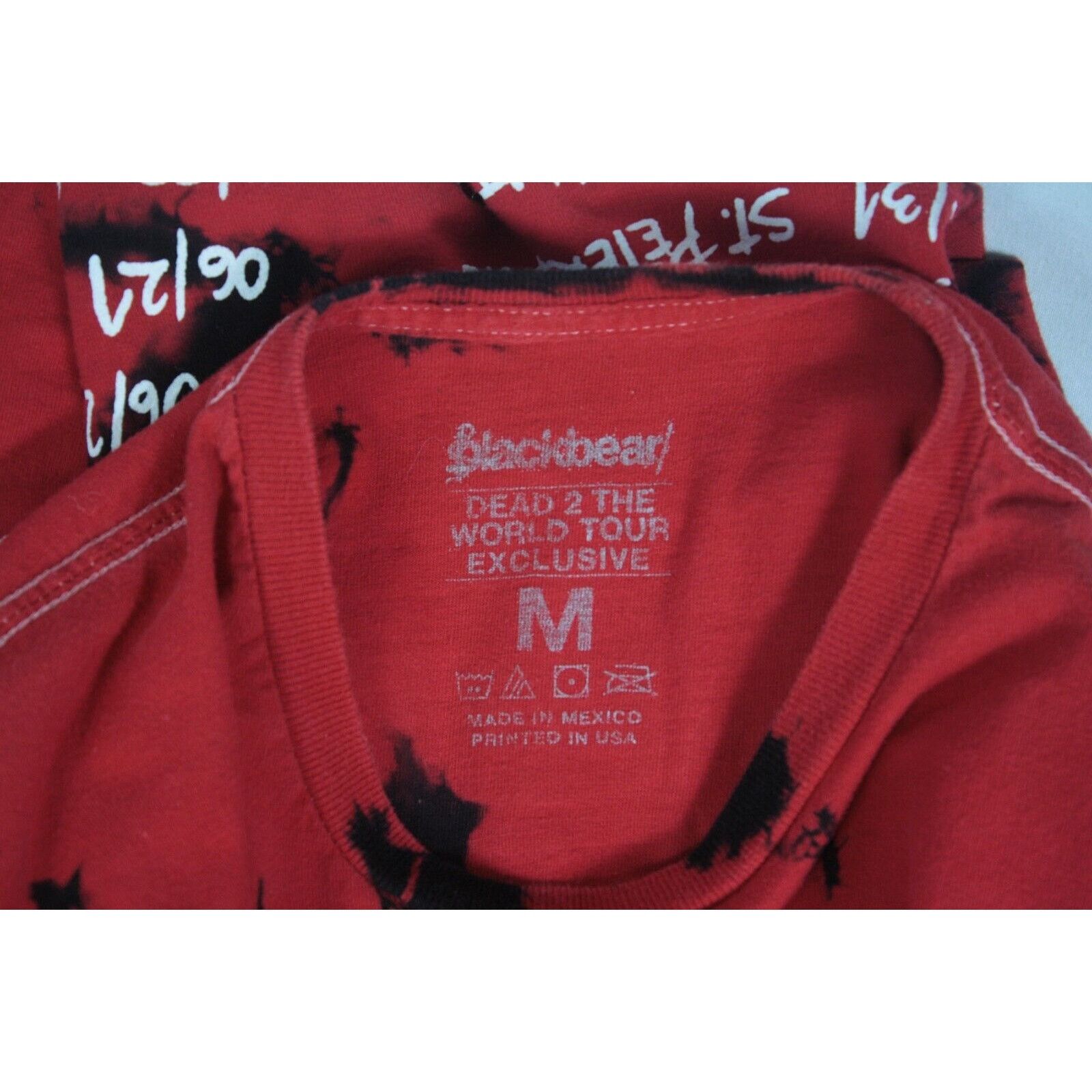 Band Tees × Rap Tees Blackbear Dead 2 The World Tour Tee Mens M Red Concert Shirt Size US M / EU 48-50 / 2 - 5 Thumbnail