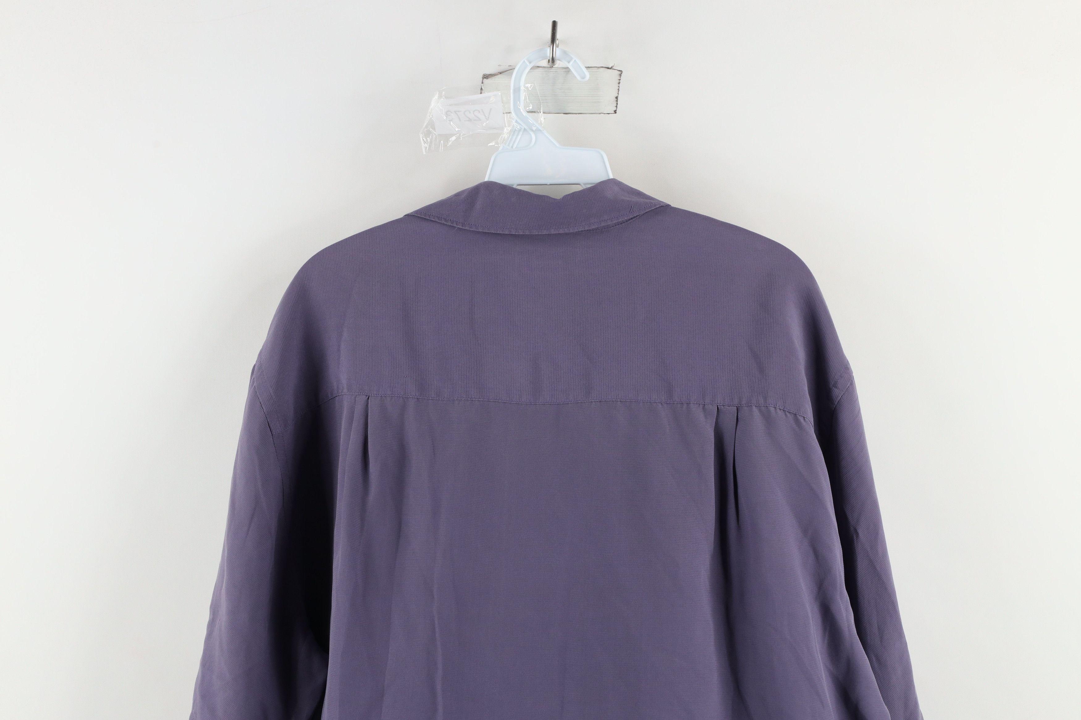 Vintage Vintage 90s Streetwear Silk Short Sleeve Button Shirt Purple Size US M / EU 48-50 / 2 - 9 Thumbnail