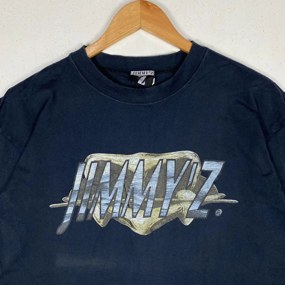 Vintage Vintage 90's JIMMY Z Logo Skate Surf Tee Made In Japan Size US L / EU 52-54 / 3 - 3 Thumbnail