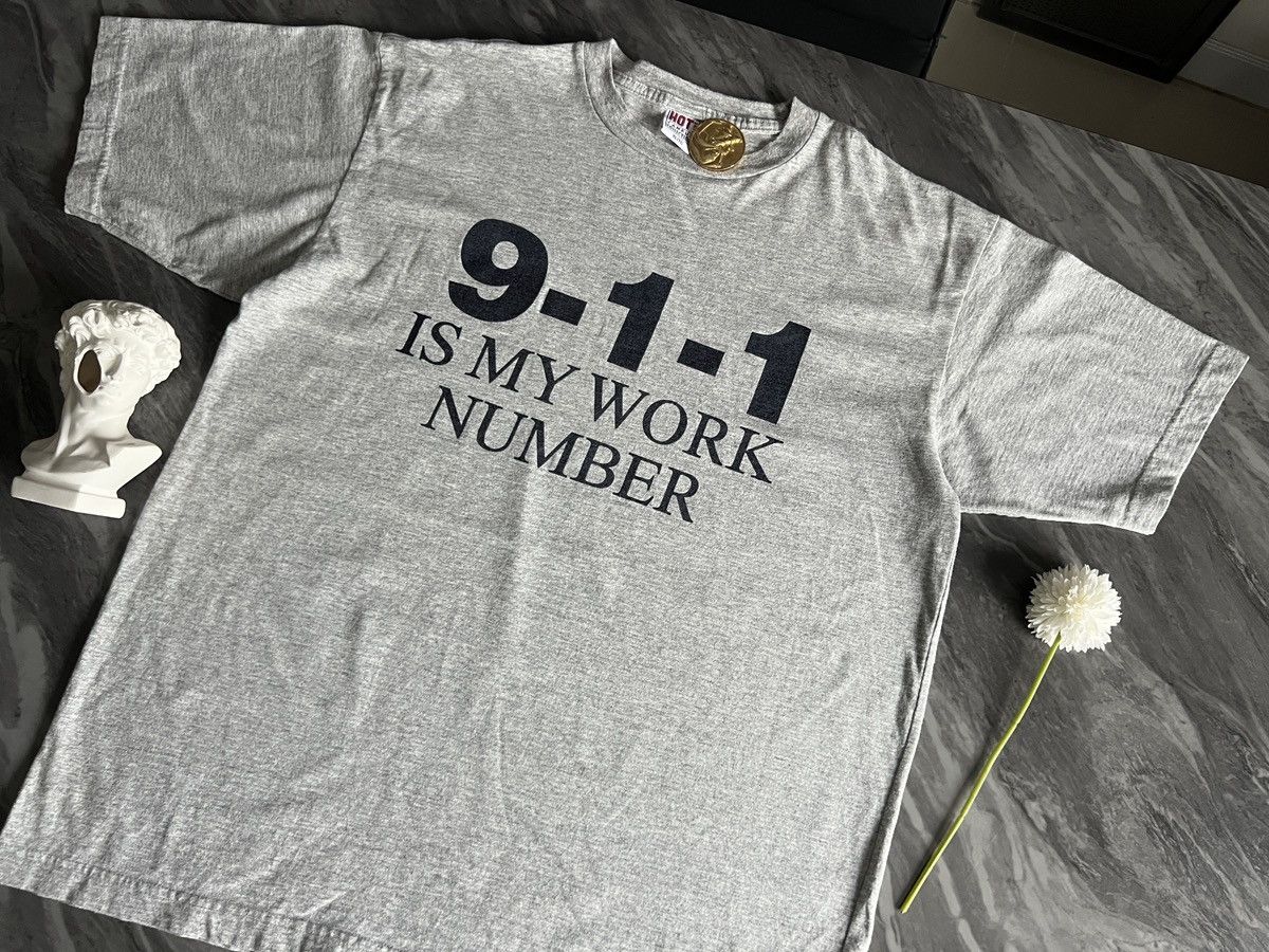 Vintage 911 : Is My Work Number Hotline Size US XL / EU 56 / 4 - 4 Thumbnail