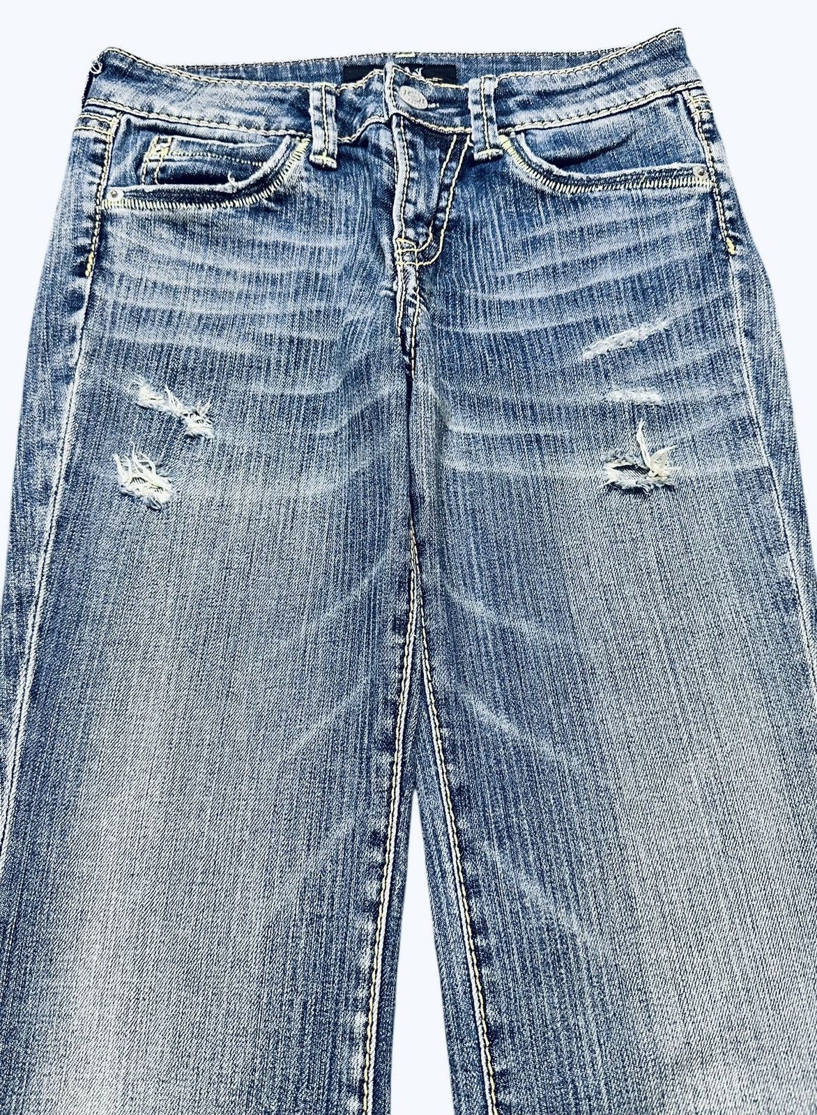 Vintage Vintage Distressed Nuve Faded Wash Flare Style Size US 28 / EU 44 - 3 Thumbnail