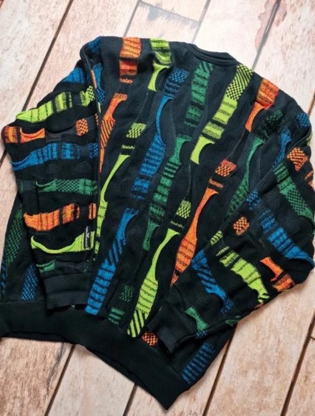 Carlo Colucci Cardigan Colorful Carlo Colucci coloured Cable Knit sweater Size US L / EU 52-54 / 3 - 2 Thumbnail