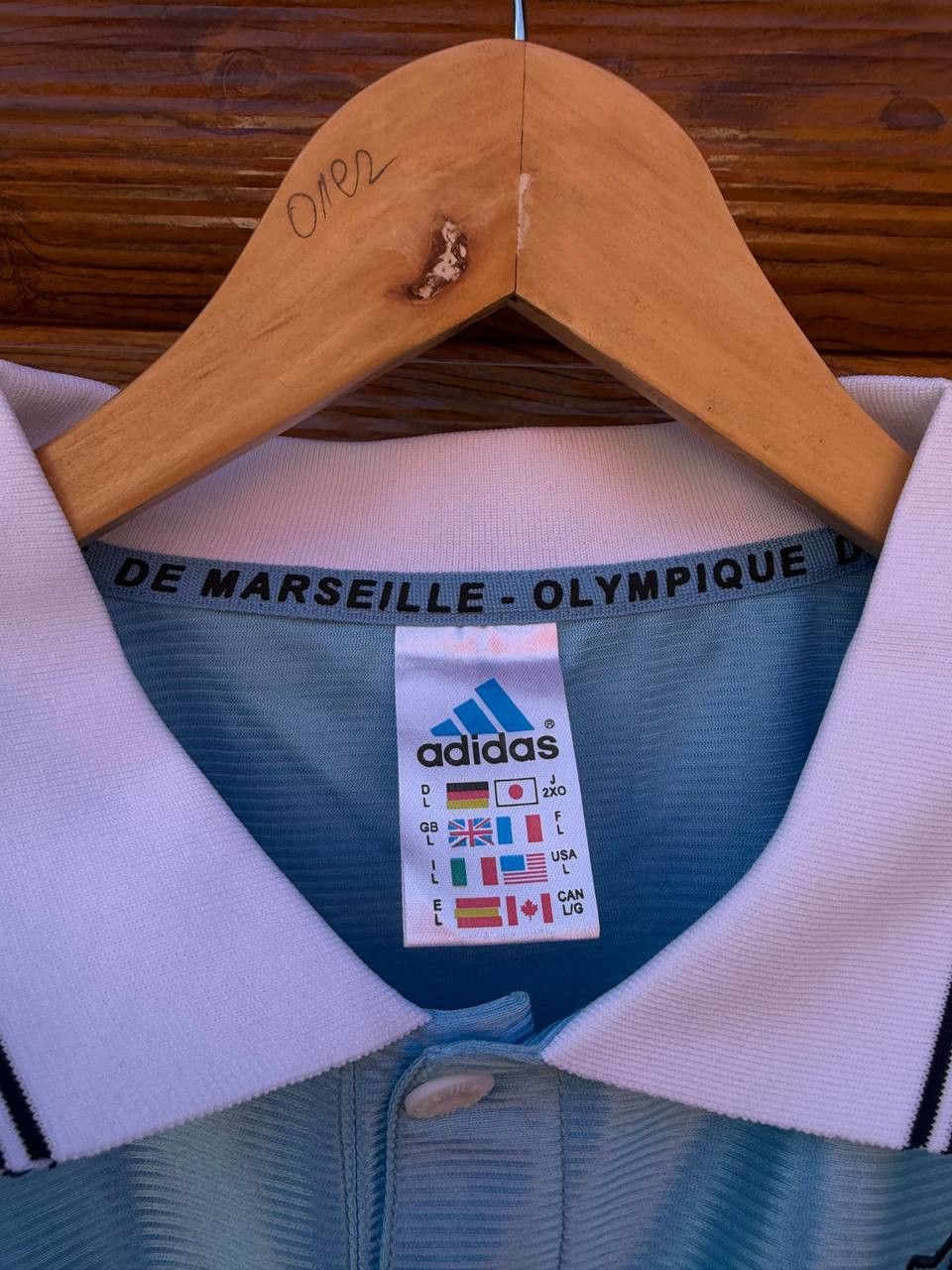 Adidas ADIDAS MARSEILLE 1998-1999 HOME CENTENARY ERICSSON JERSEY Size US L / EU 52-54 / 3 - 6 Thumbnail