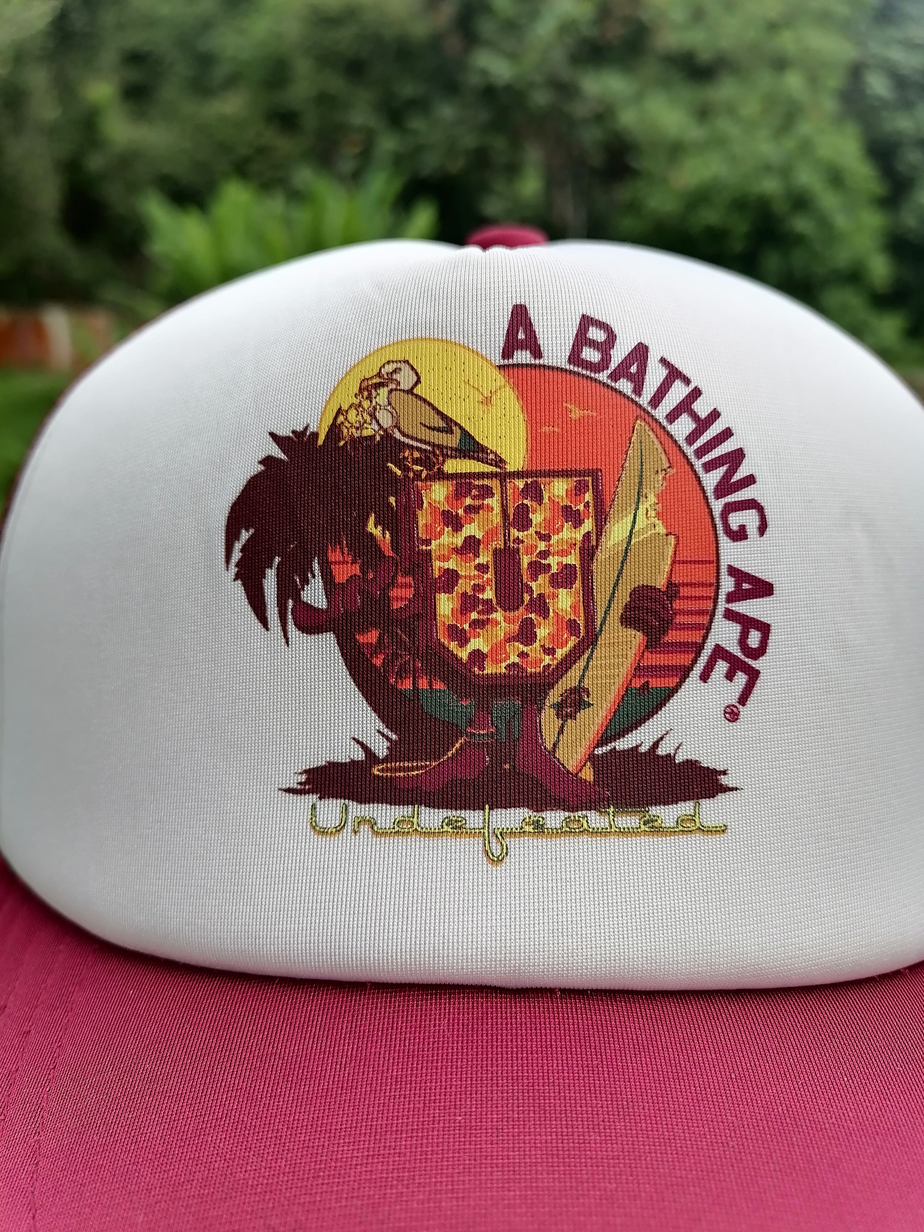 Bape × Undefeated A Bathing Ape x Undefeated Trucker Cap Size ONE SIZE - 3 Thumbnail