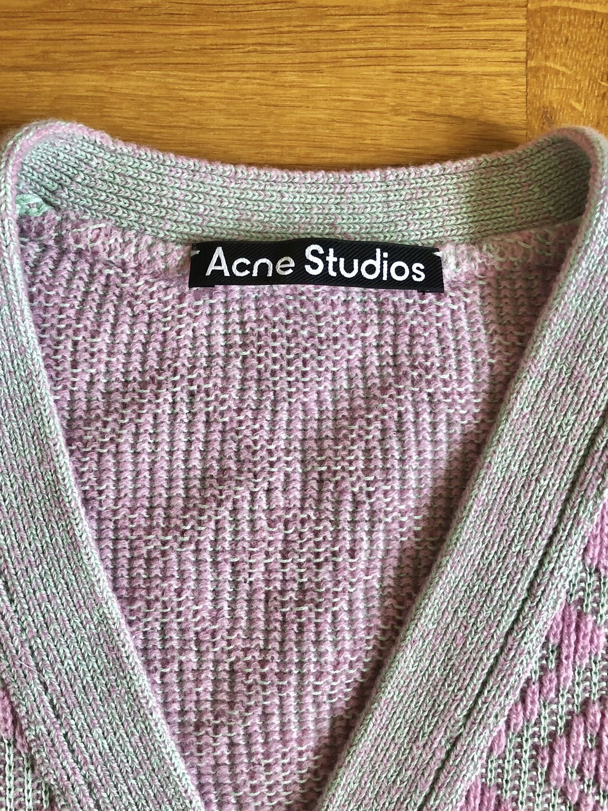 Acne Studios Acne Studios Pink/Blue Cardigan Size US XS / EU 42 / 0 - 7 Thumbnail