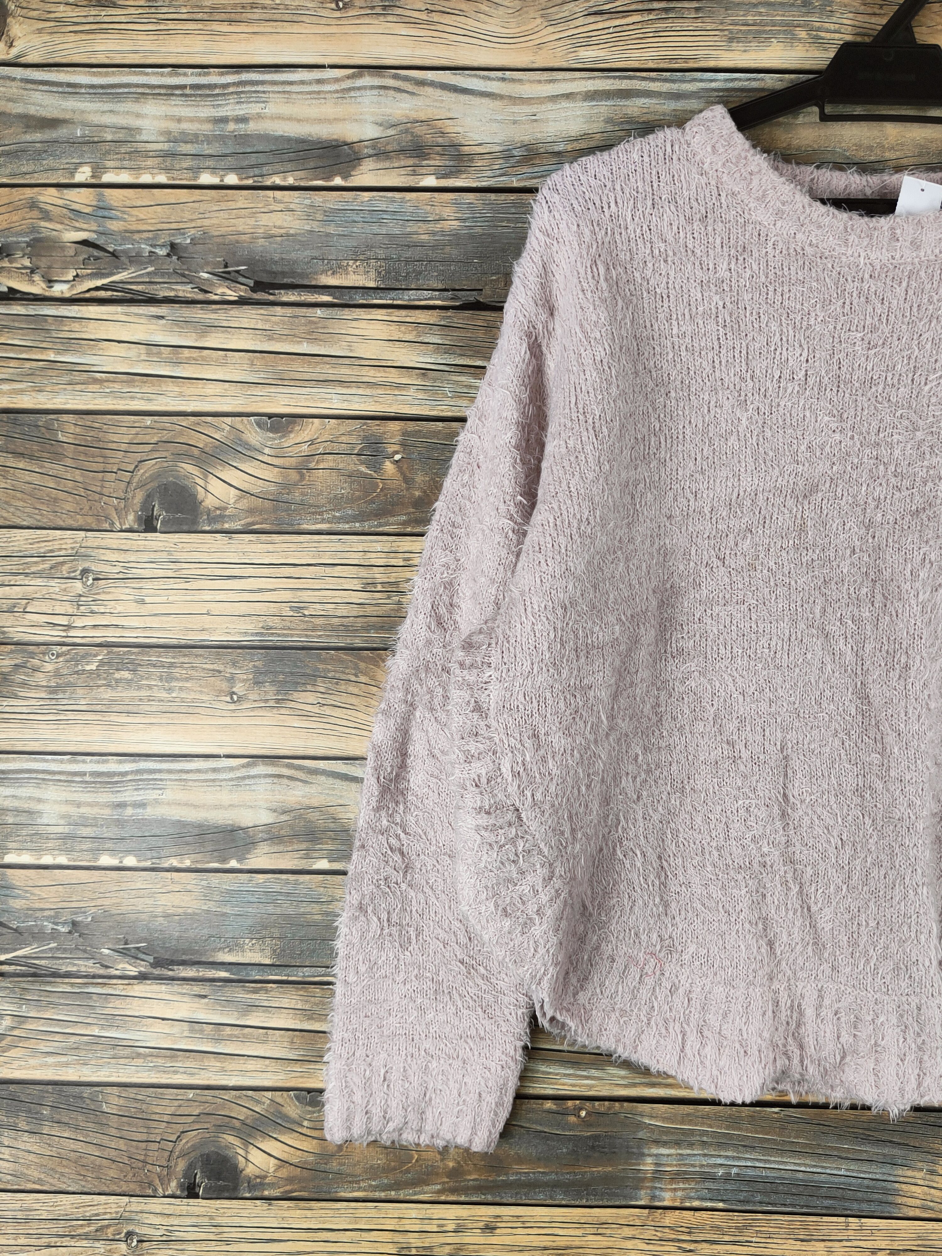 Japanese Brand DL As know as Soft Pink Fur Mohair Knitwear #46-448 Size L / US 10 / IT 46 - 3 Thumbnail