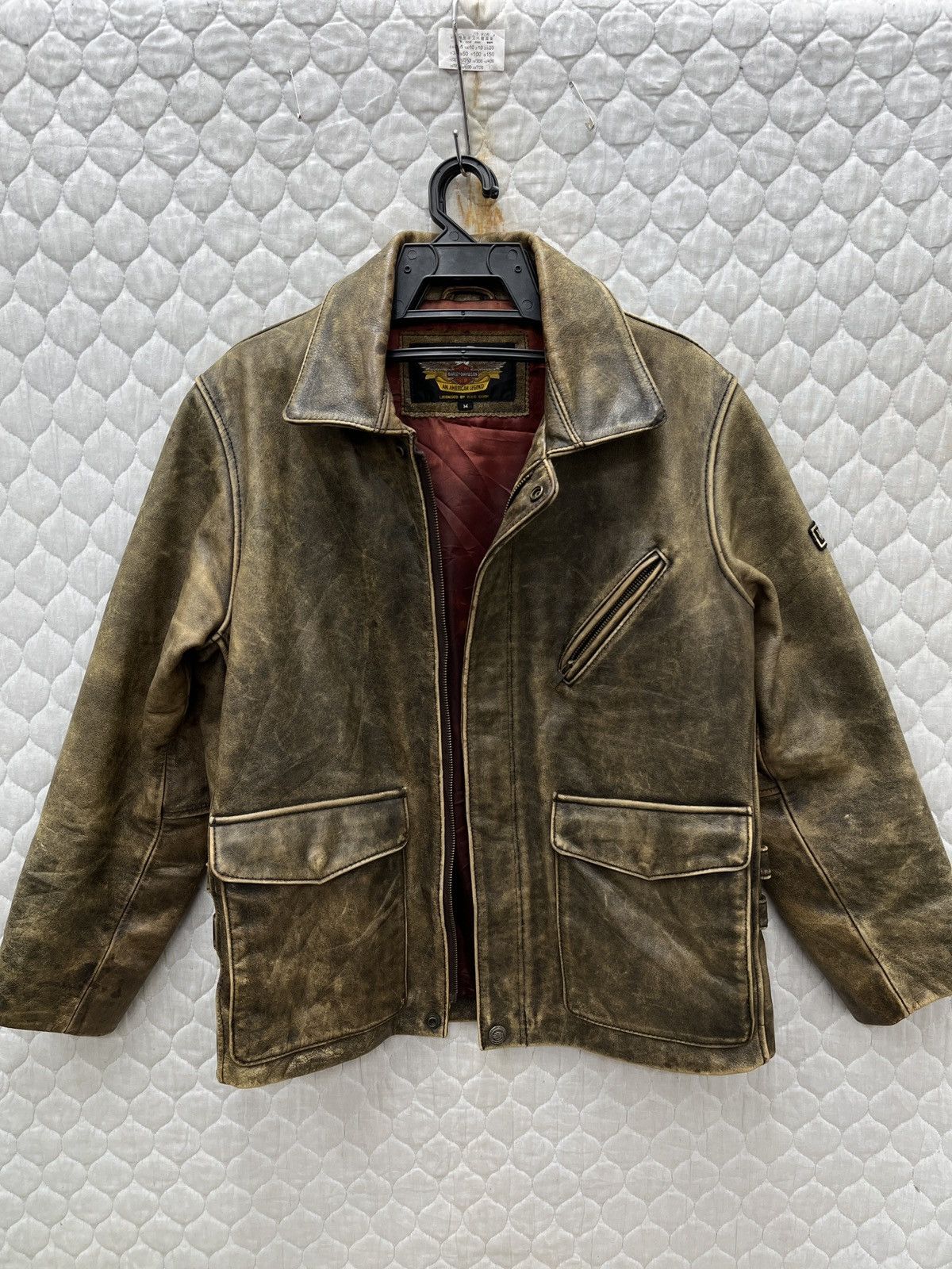 Harley Davidson 🔥🔥🔥STEALS VTG HARLEY DAVIDSON PATINA LEATHER JACKET Size US M / EU 48-50 / 2 - 4 Thumbnail