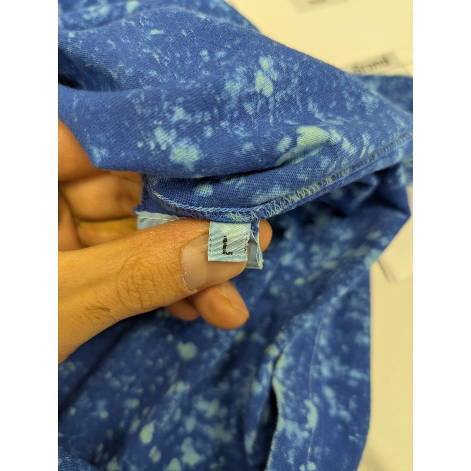 Stone Island o1rshd1 Tie-Dye Effect Stone Island Logo T-Shirt Navy/Blue Size US L / EU 52-54 / 3 - 14 Thumbnail