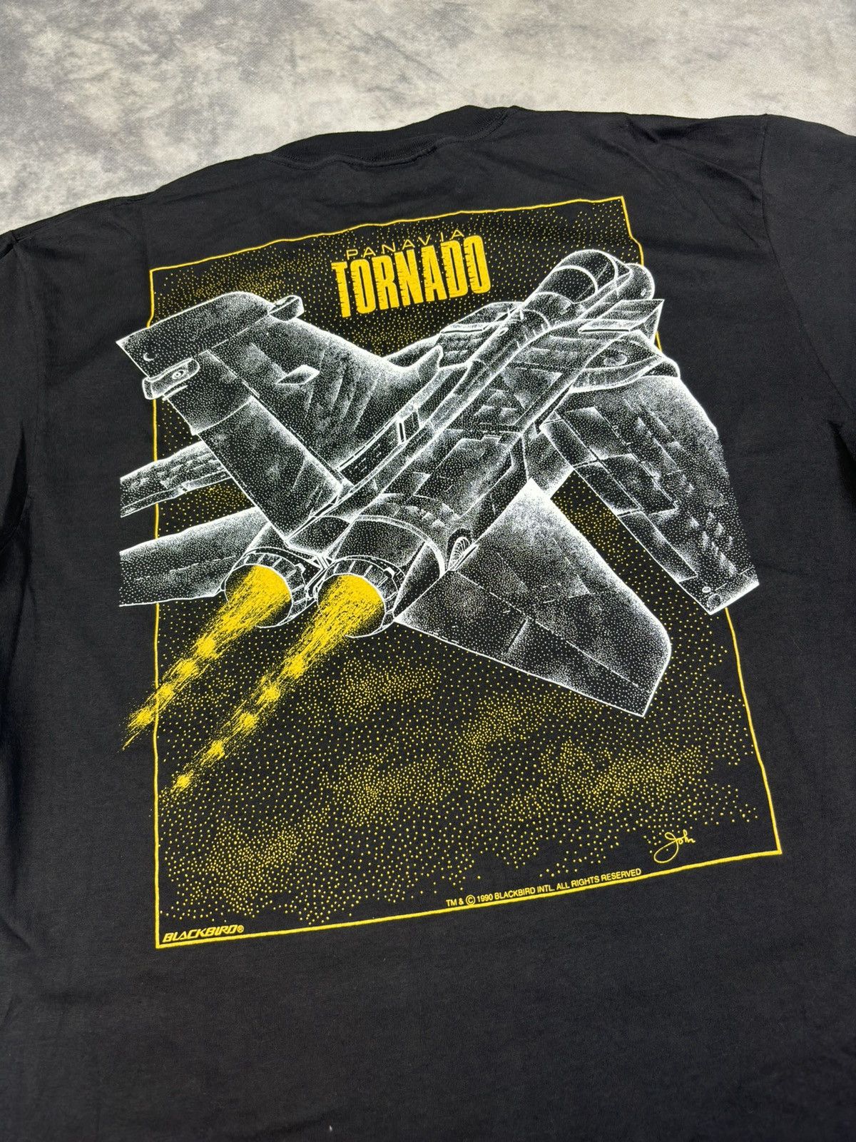 Vintage Vintage 1996 Panavia Tornado Single Stitch Blackbird Pane Size US XL / EU 56 / 4 - 5 Thumbnail