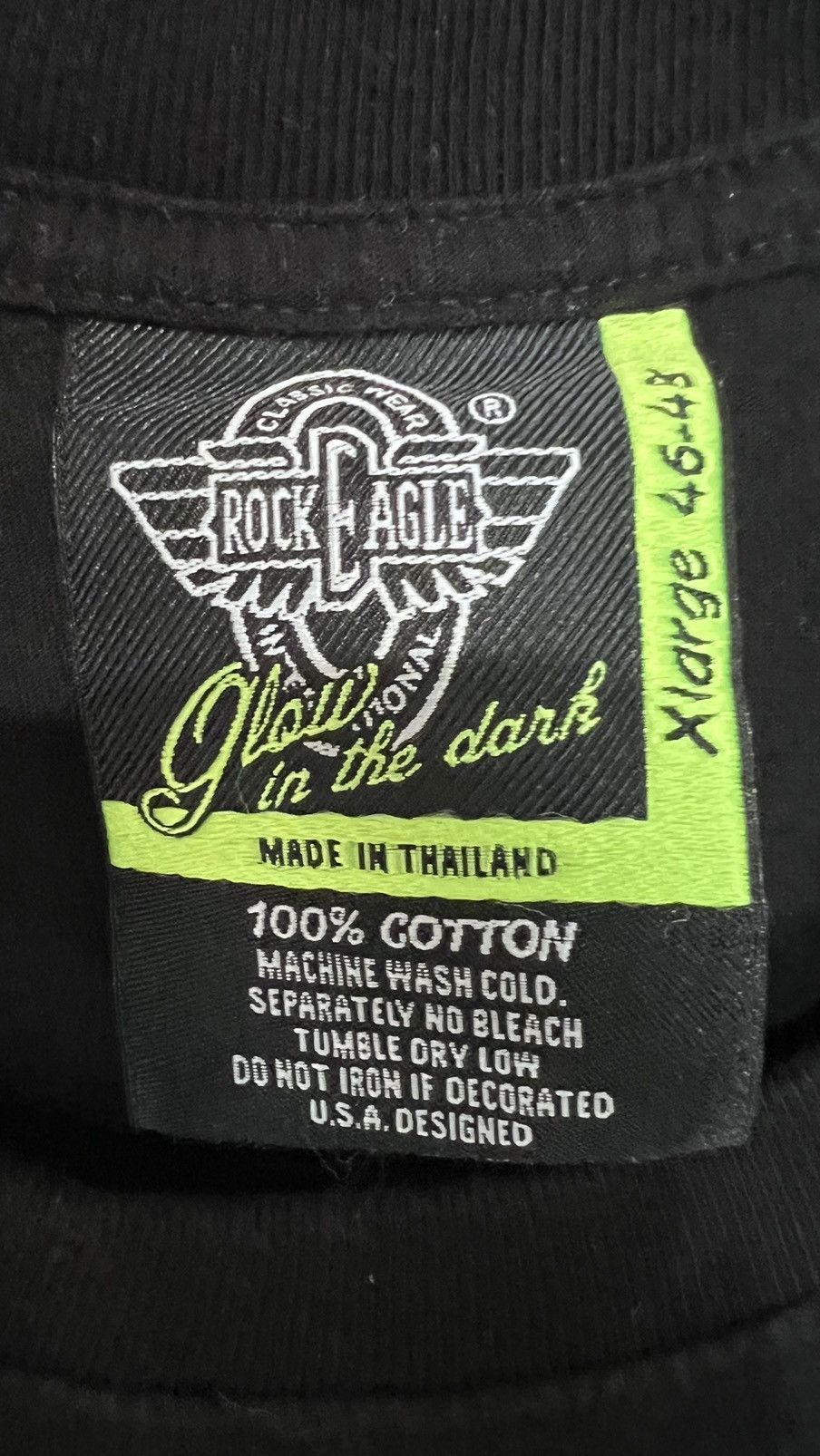 Other Rock Eagle Glow in the Dark - Skull Single Stitch Size XL Size US XL / EU 56 / 4 - 4 Thumbnail