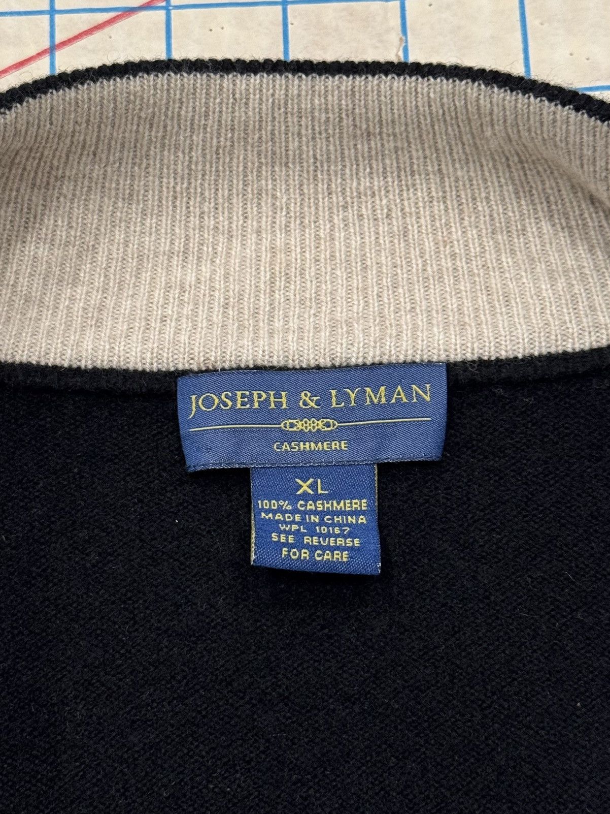 Joseph & Lyman Joseph & Lyman 100% Cashmere Full Zip Sweater Vest Mens XL Size US XL / EU 56 / 4 - 5 Thumbnail