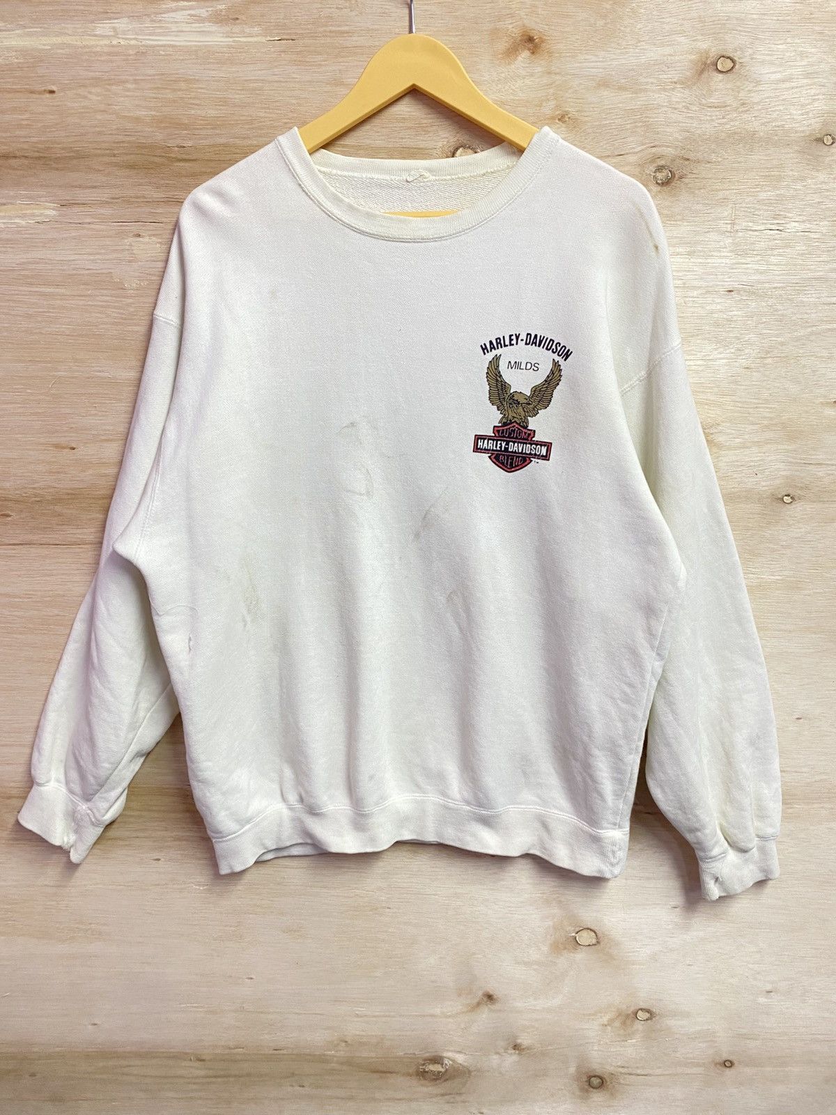 Harley Davidson vintage vintage Harley-Davidson "Custom Blend" sweatshirt Size US XL / EU 56 / 4 - 3 Thumbnail
