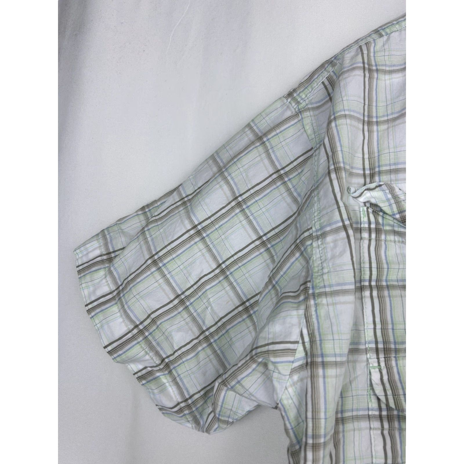 Vintage Columbia PFG Shirt Mens L Plaid Short Sleeve Button-Up Green Vintage: No (Missing Button) Size US L / EU 52-54 / 3 - 2 Thumbnail