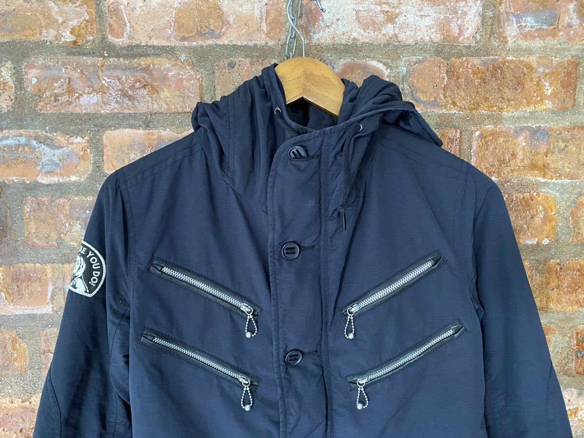 Hysteric Glamour 1990s HYSTERIC Anarchy Multizipper leather trim down Jacket Size M / US 6-8 / IT 42-44 - 3 Thumbnail
