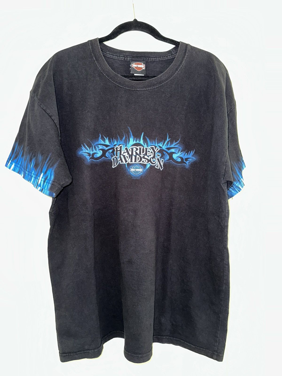 Harley Davidson Vintage Harley Chrome & Fire tee sz XL Size US XL / EU 56 / 4 - 2 Thumbnail