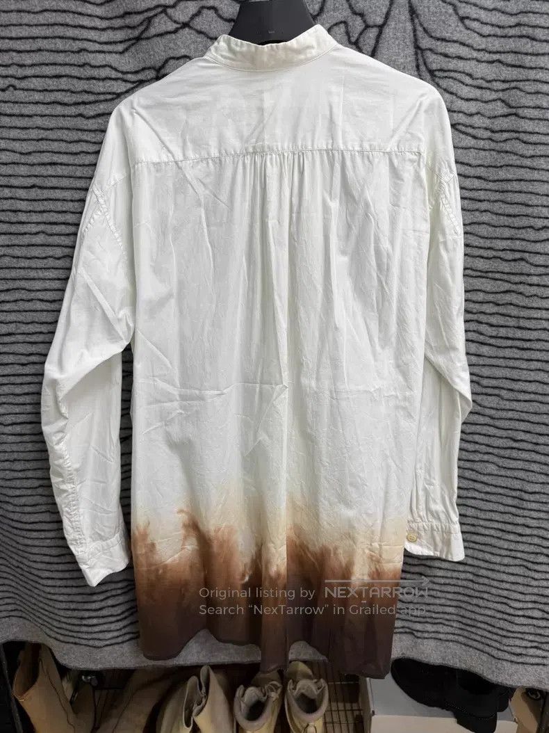 Issey Miyake Issey Miyake Loose Stand Collar Shirt with Fire Pattern Size US M / EU 48-50 / 2 - 6 Thumbnail