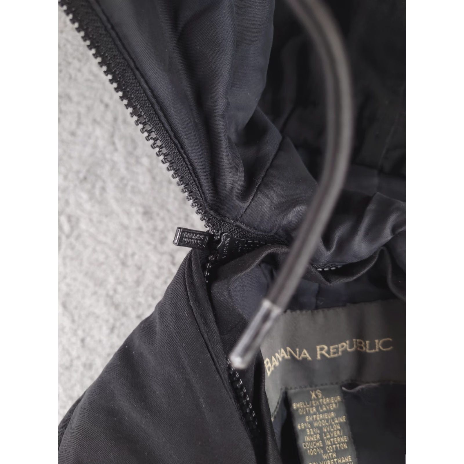 Banana Republic Banana Republic Coat Womens XS Black Trench Wool Blend Long Coat Mens? Size XS / US 0-2 / IT 36-38 - 6 Thumbnail