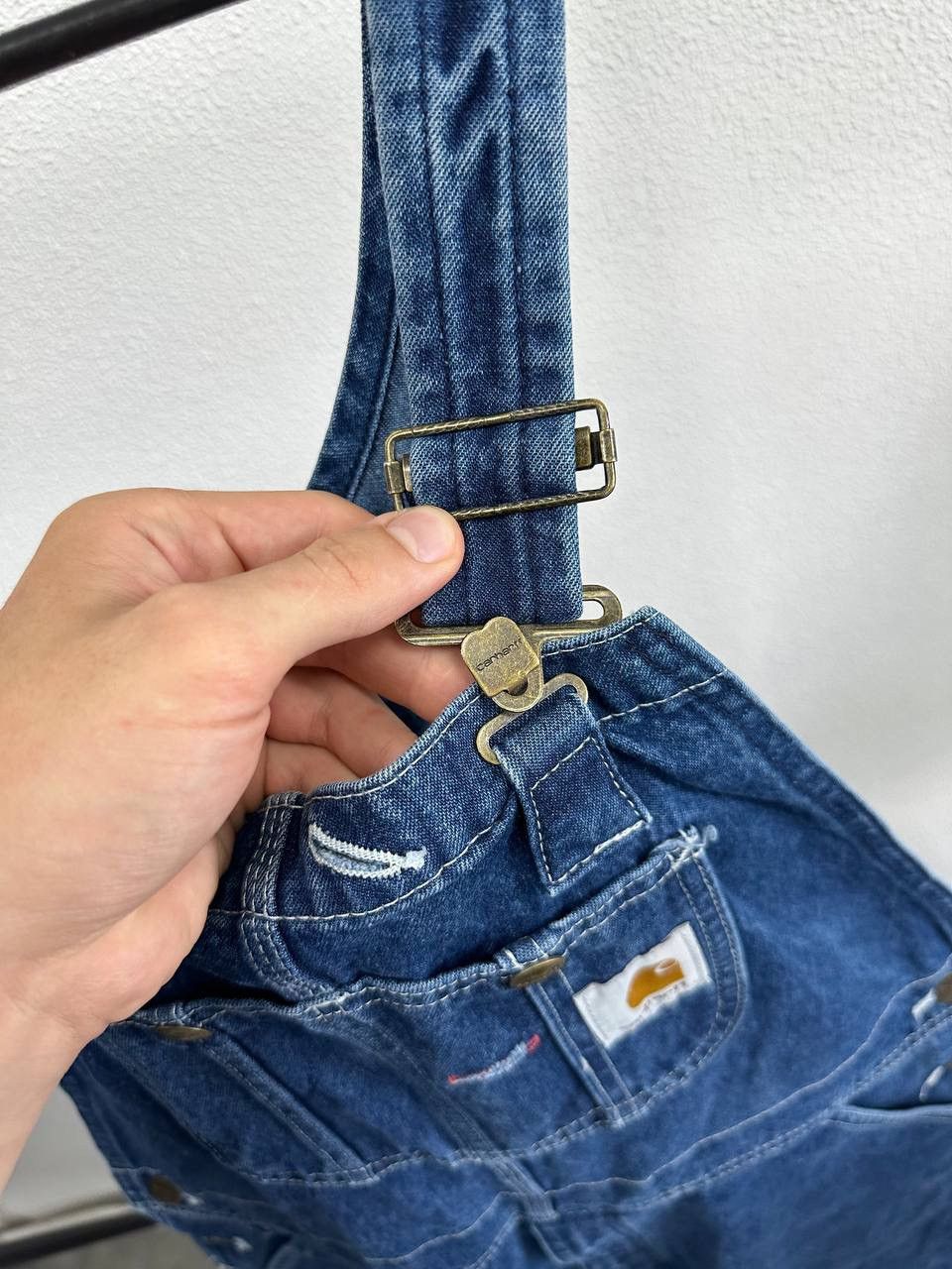 Carhartt × Vintage Carhartt Vintage Jeans Overalls Size 34x28 Good Condition Size US 34 / EU 50 - 4 Thumbnail