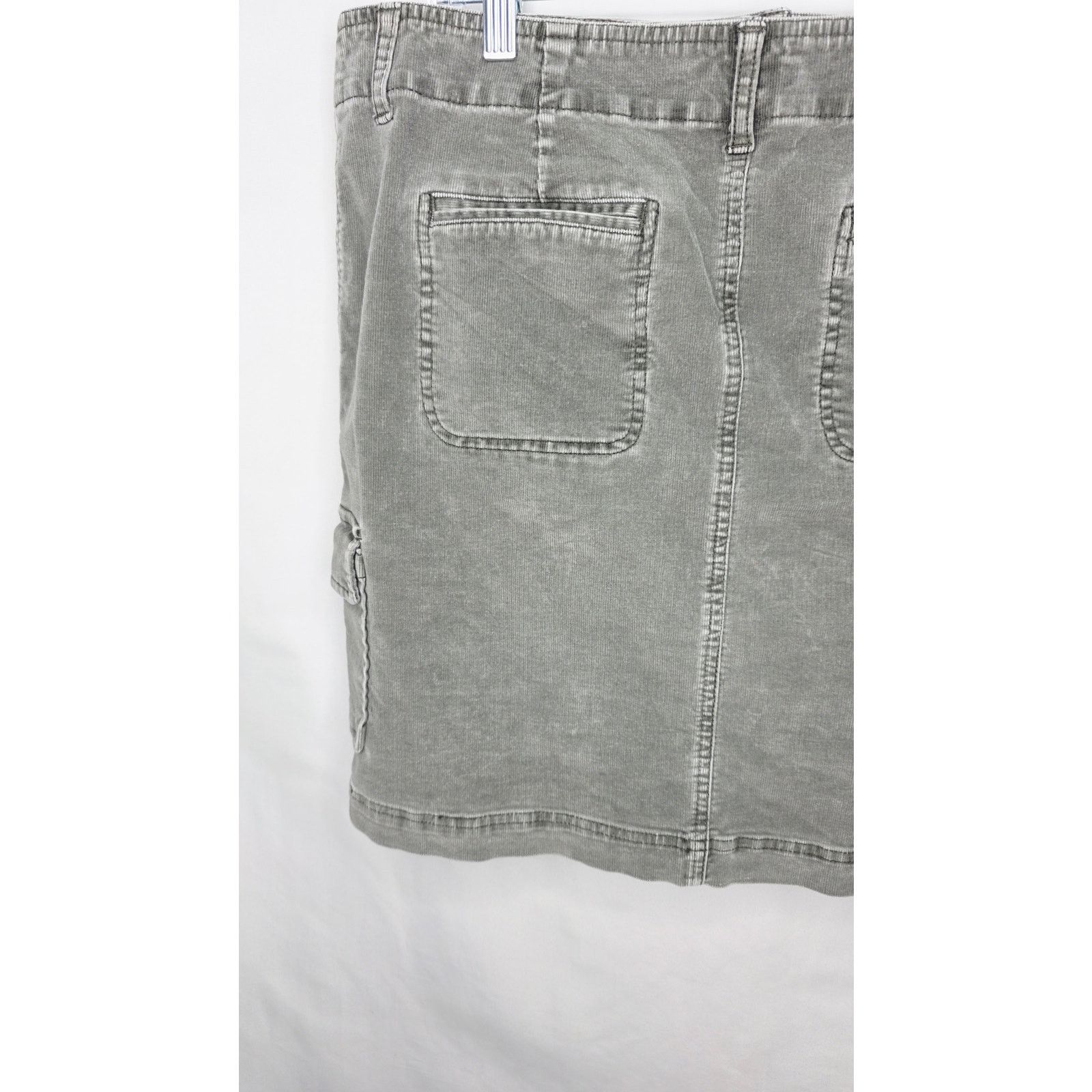 Other J Jill Gray Corduroy Utility Cargo Skirt Size 14 Gorpcore Size 37" - 12 Thumbnail