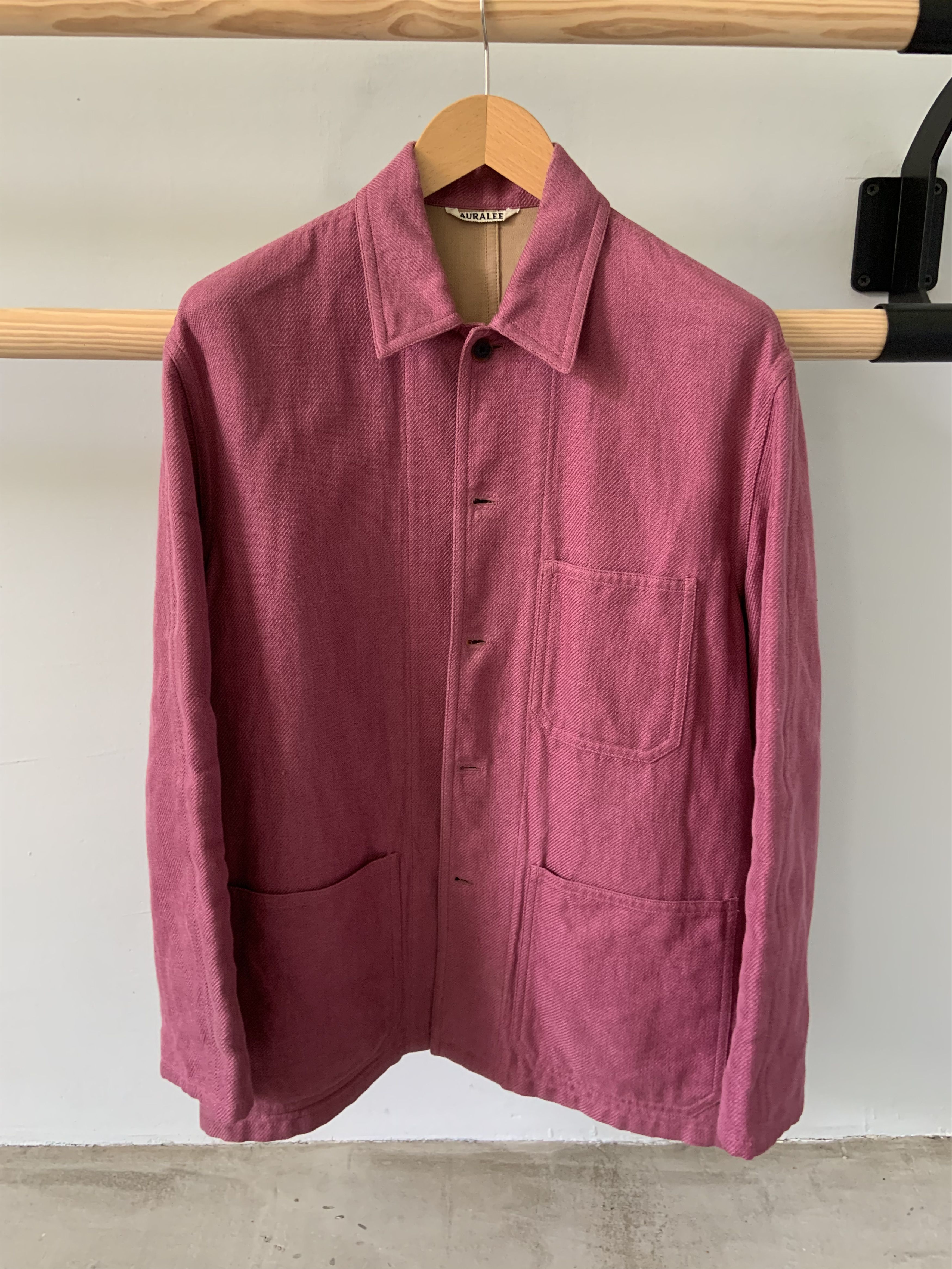 Auralee Linen Cotton Double Face Big Coverall | Grailed