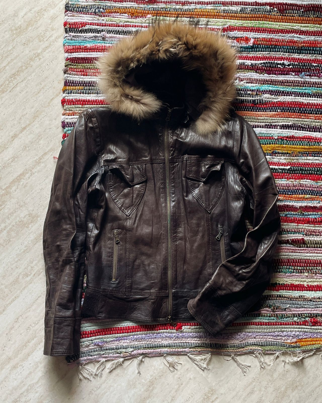 Hedi Slimane Vintage GSAC Leather Jacket Vera Pelle Hedi Slimane Style Size M / US 6-8 / IT 42-44 - 1 Thumbnail