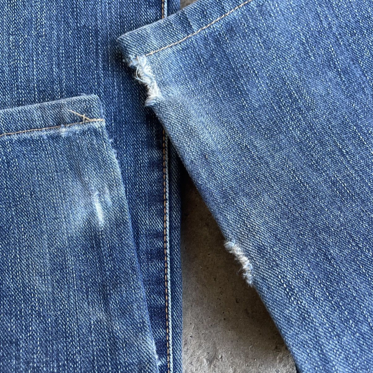 Edwin 🔥Vintage Edwin 404 Washed Ripped Distress Denim Jeans Size US 32 / EU 48 - 8 Thumbnail