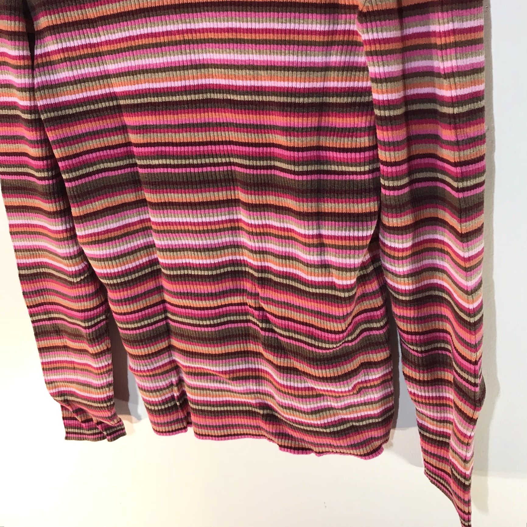 Old Navy Old Navy Women's Pullover Knit Top XL Multicolor Striped Casual Blouse 100% Cotton Fall Winter Spring Size XL / US 12-14 / IT 48-50 - 6 Thumbnail
