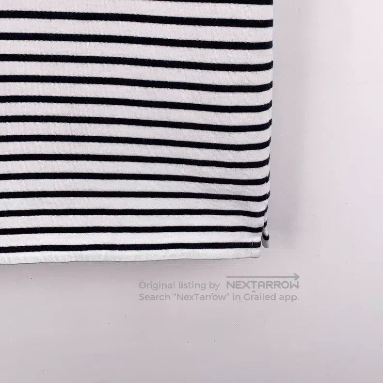 Dior Dior White striped letter print cotton round-neck short-sl Size M / US 6-8 / IT 42-44 - 5 Thumbnail