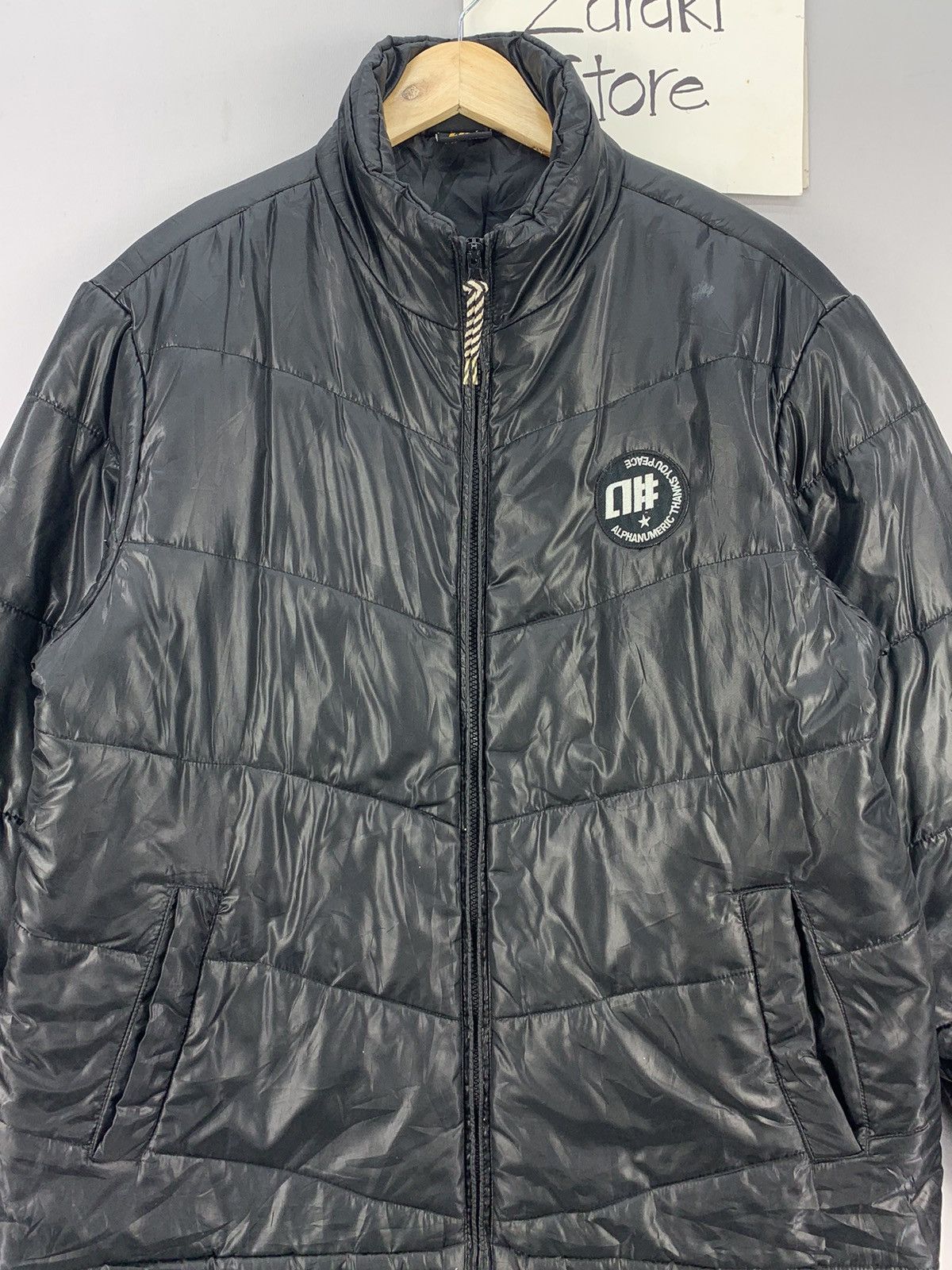 Japanese Brand Vintage Japanese Alpha Numeric Puffer Jacket Size US XL / EU 56 / 4 - 3 Thumbnail