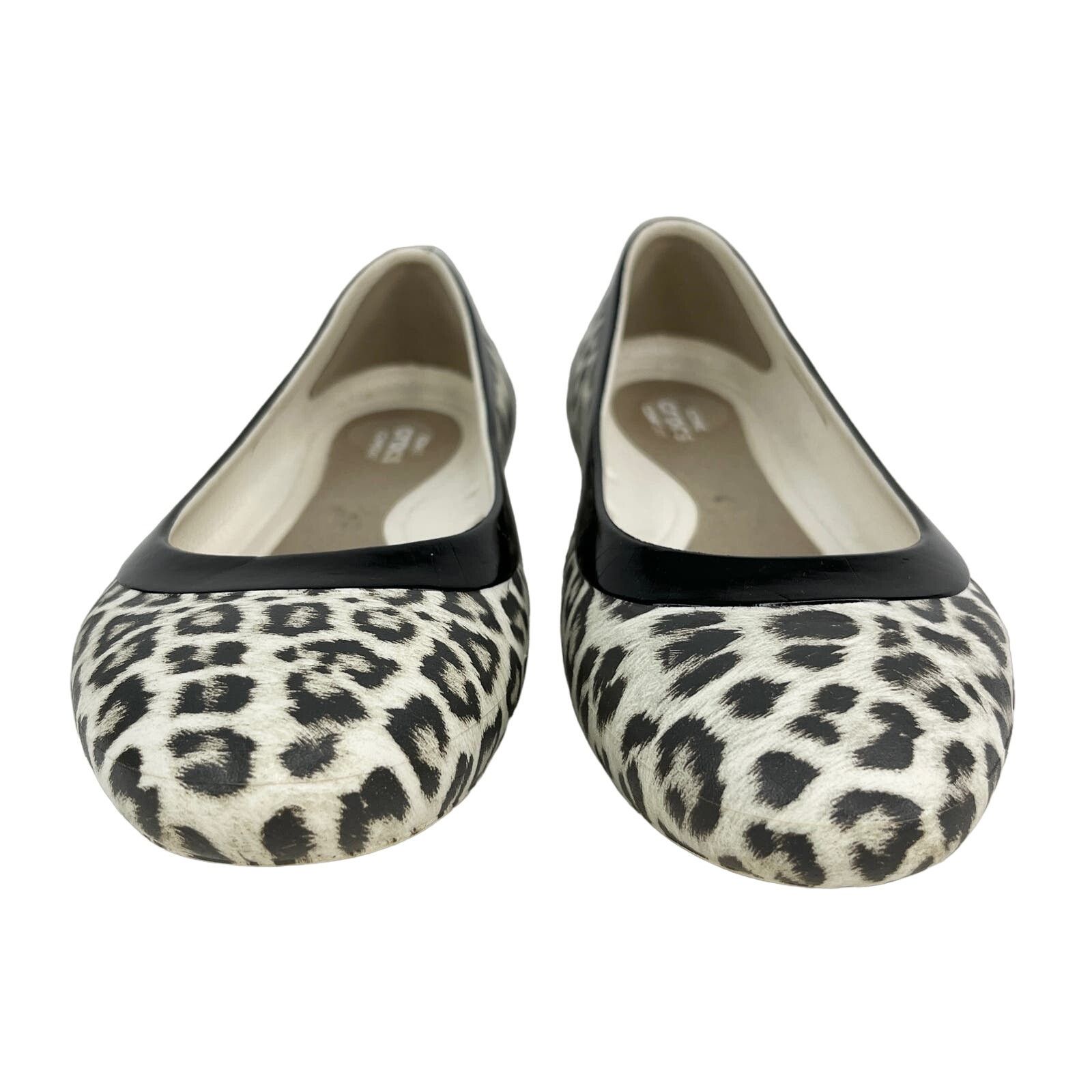 Crocs Crocs Lina Ballet Flats 6 Leopard Cream Black Size US 6 / IT 36 - 8 Thumbnail