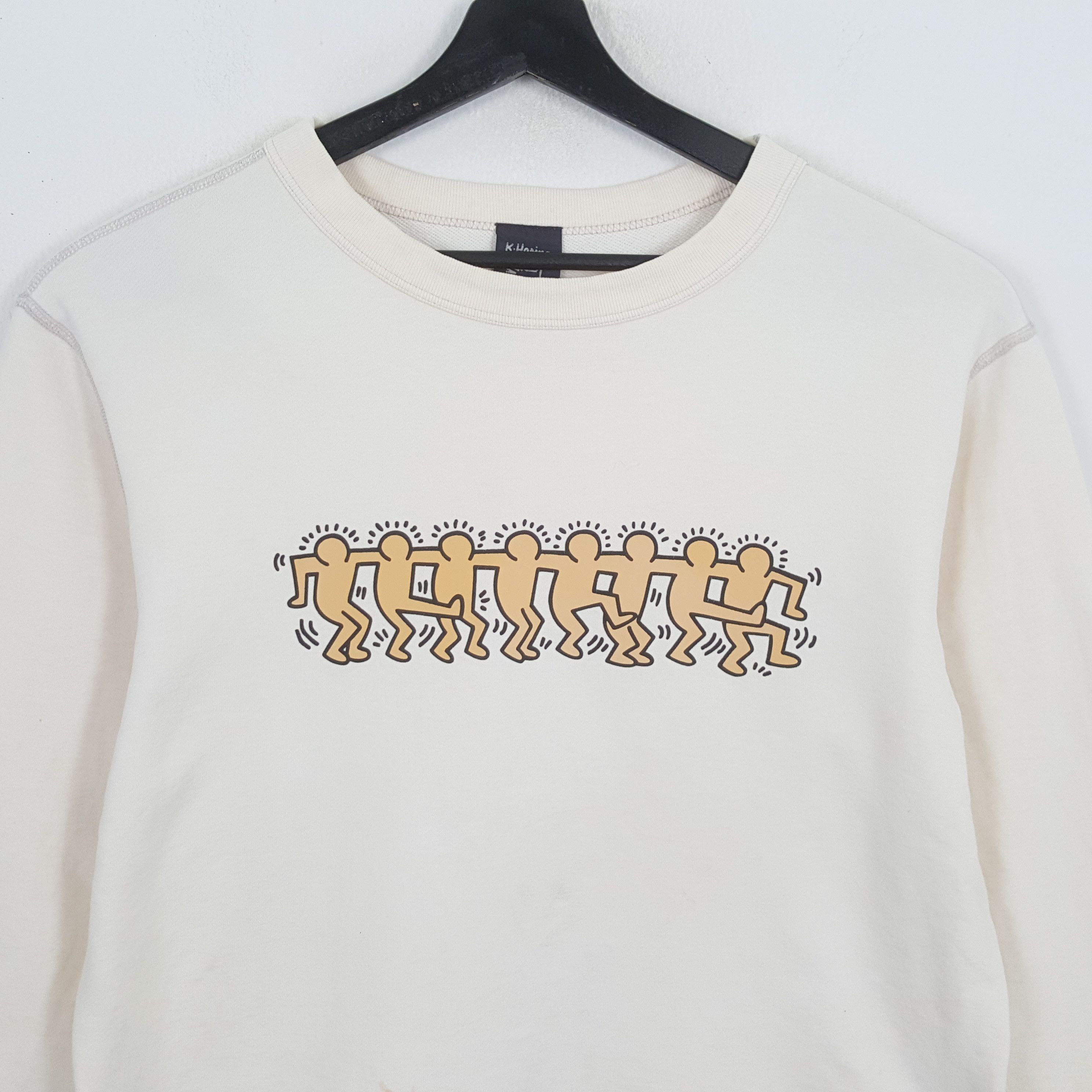 Keith Haring × Vintage KEITH HARING Art Design Style Streetwear Sweatshirt Size US L / EU 52-54 / 3 - 2 Thumbnail