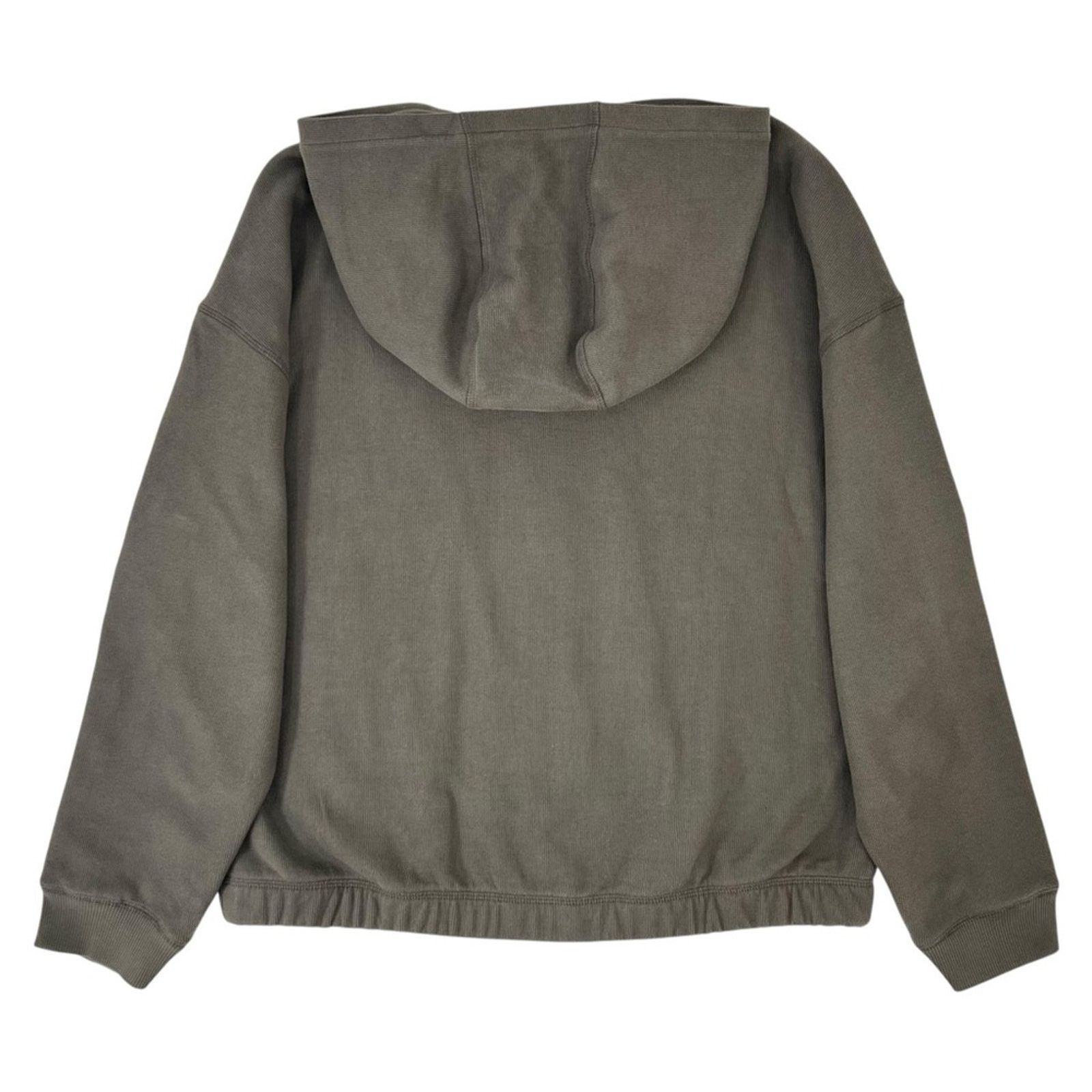 Kotn Gray Heavyweight Micro Rib Relaxed Fit Cotton Zip Up Hoodie Size US M / EU 48-50 / 2 - 2 Thumbnail