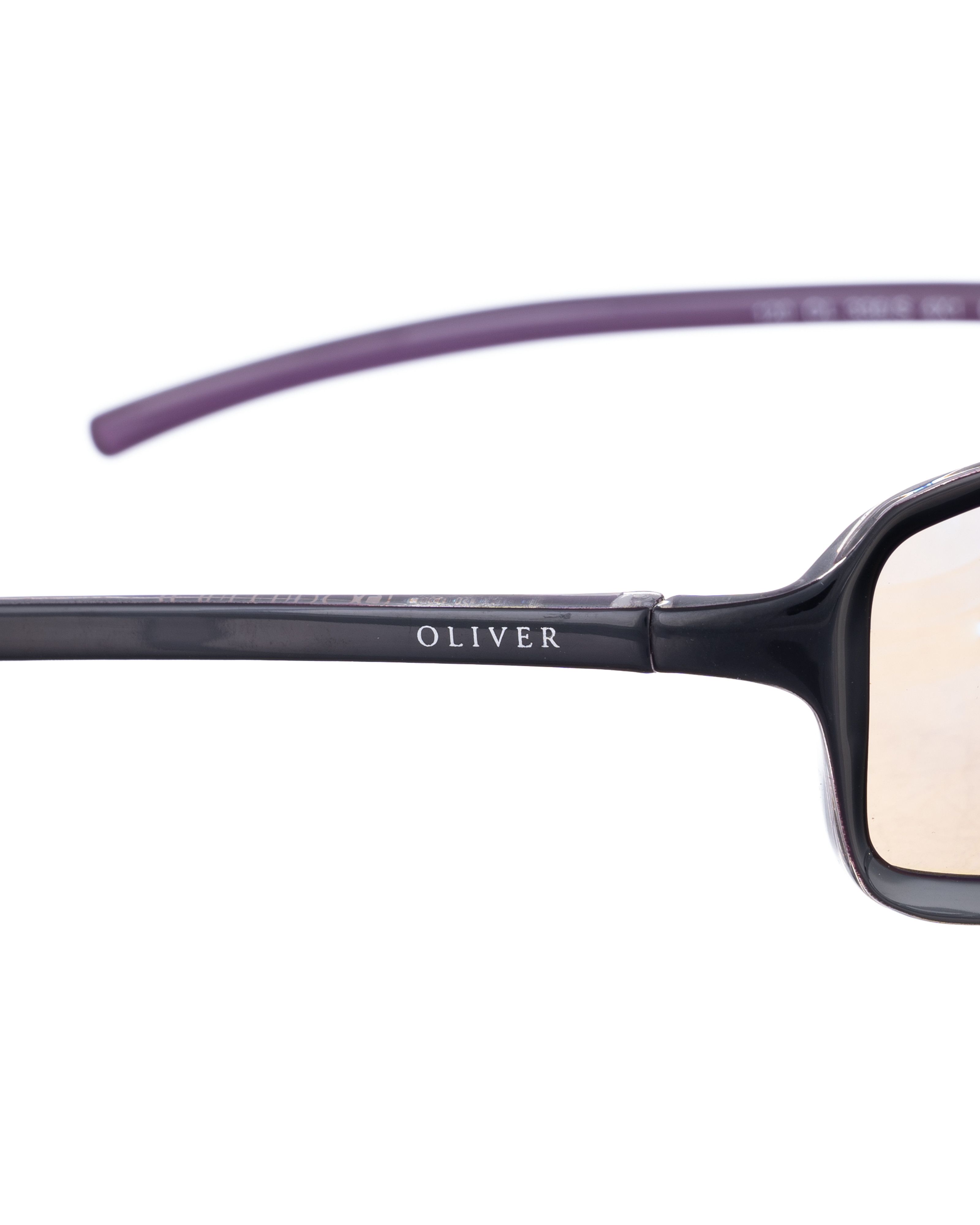 Valentino Oliver by Valentino 00s Purple Black Mirror Sunglasses Size ONE SIZE - 3 Thumbnail