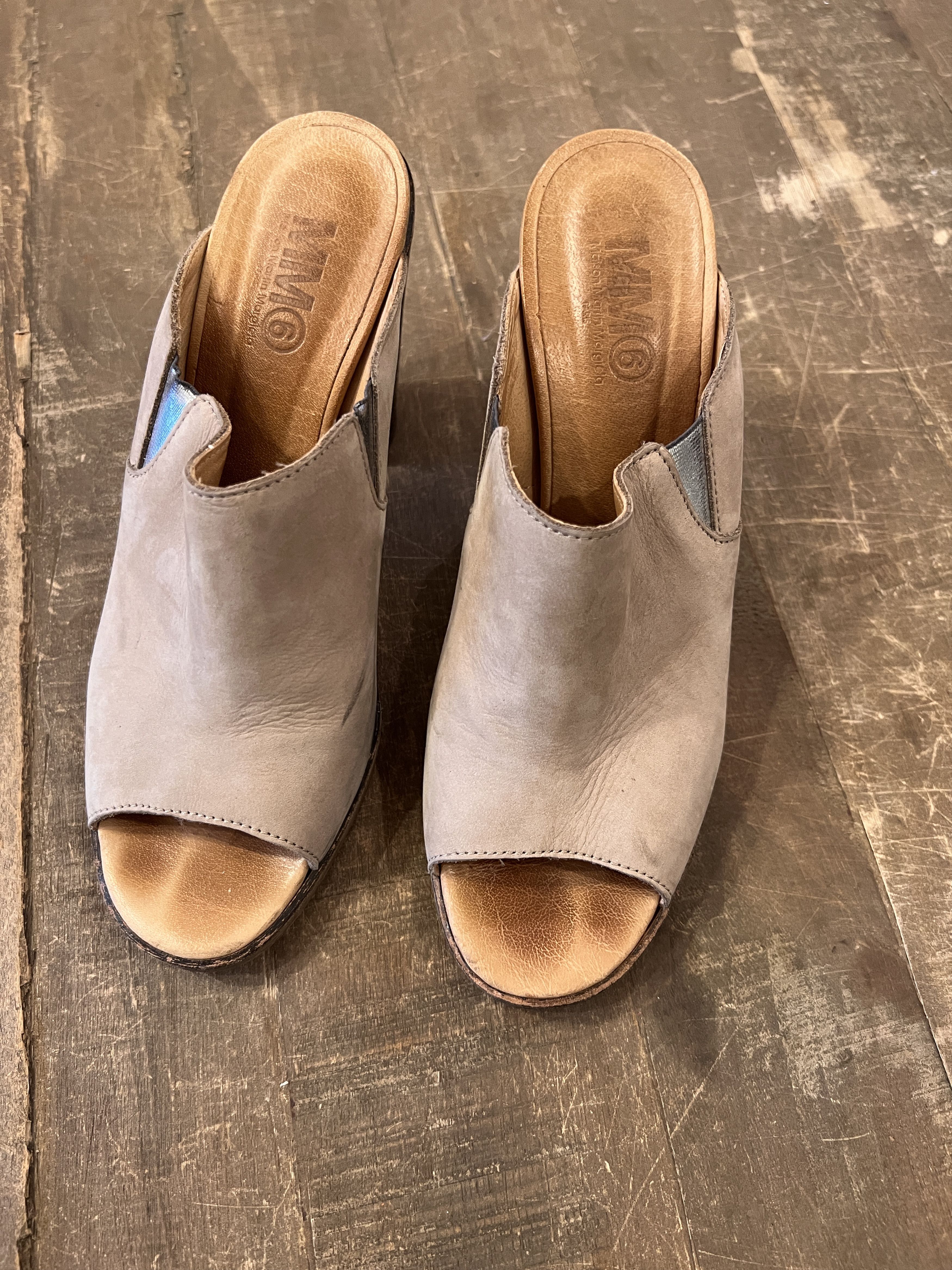 Maison Margiela Leather Mules mid high heels Size US 6 / IT 36 - 1 Thumbnail