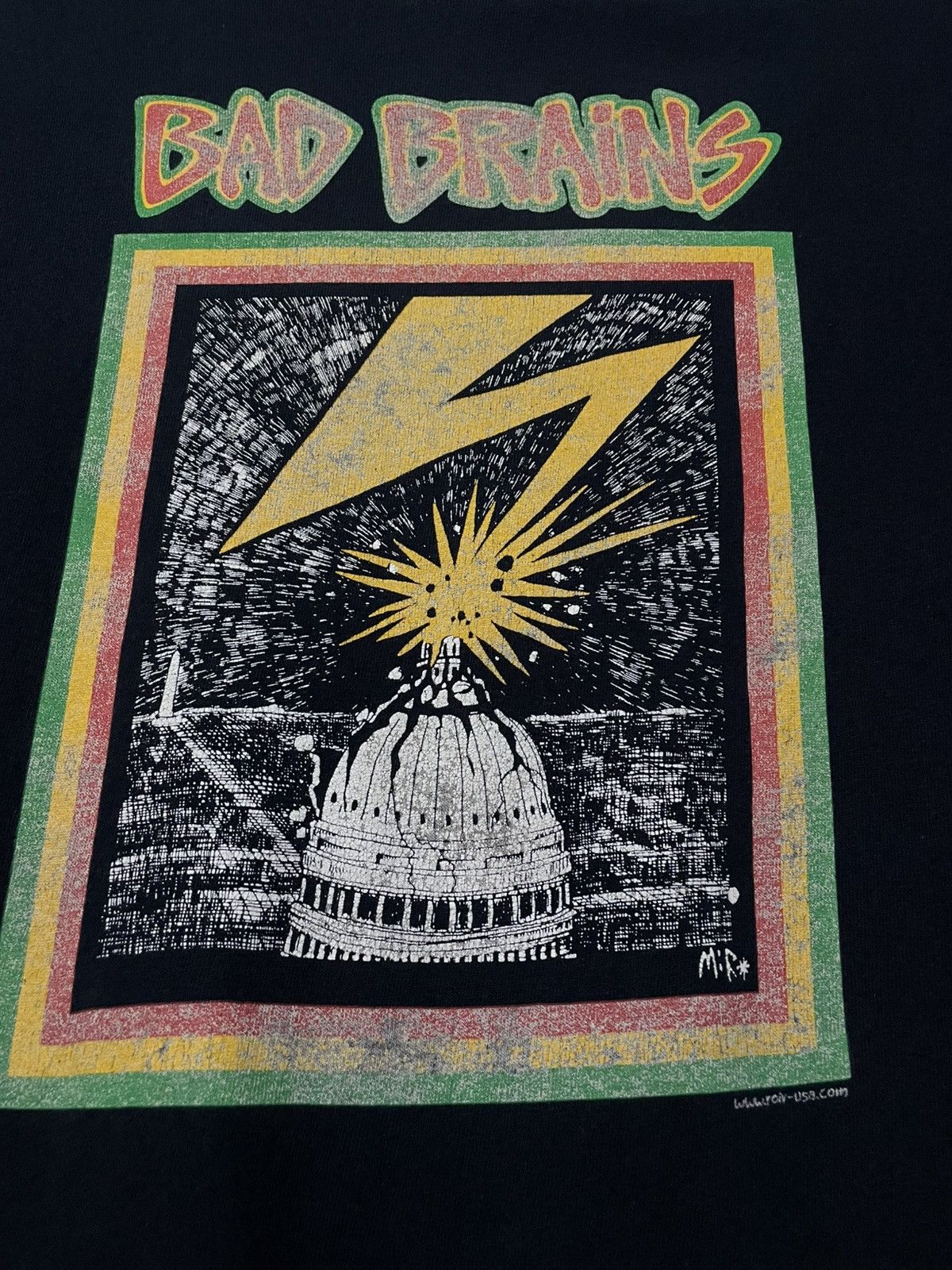 Band Tees Vintage Original Bad Brains American Punk Cover Album Tshirt Size US XL / EU 56 / 4 - 5 Thumbnail