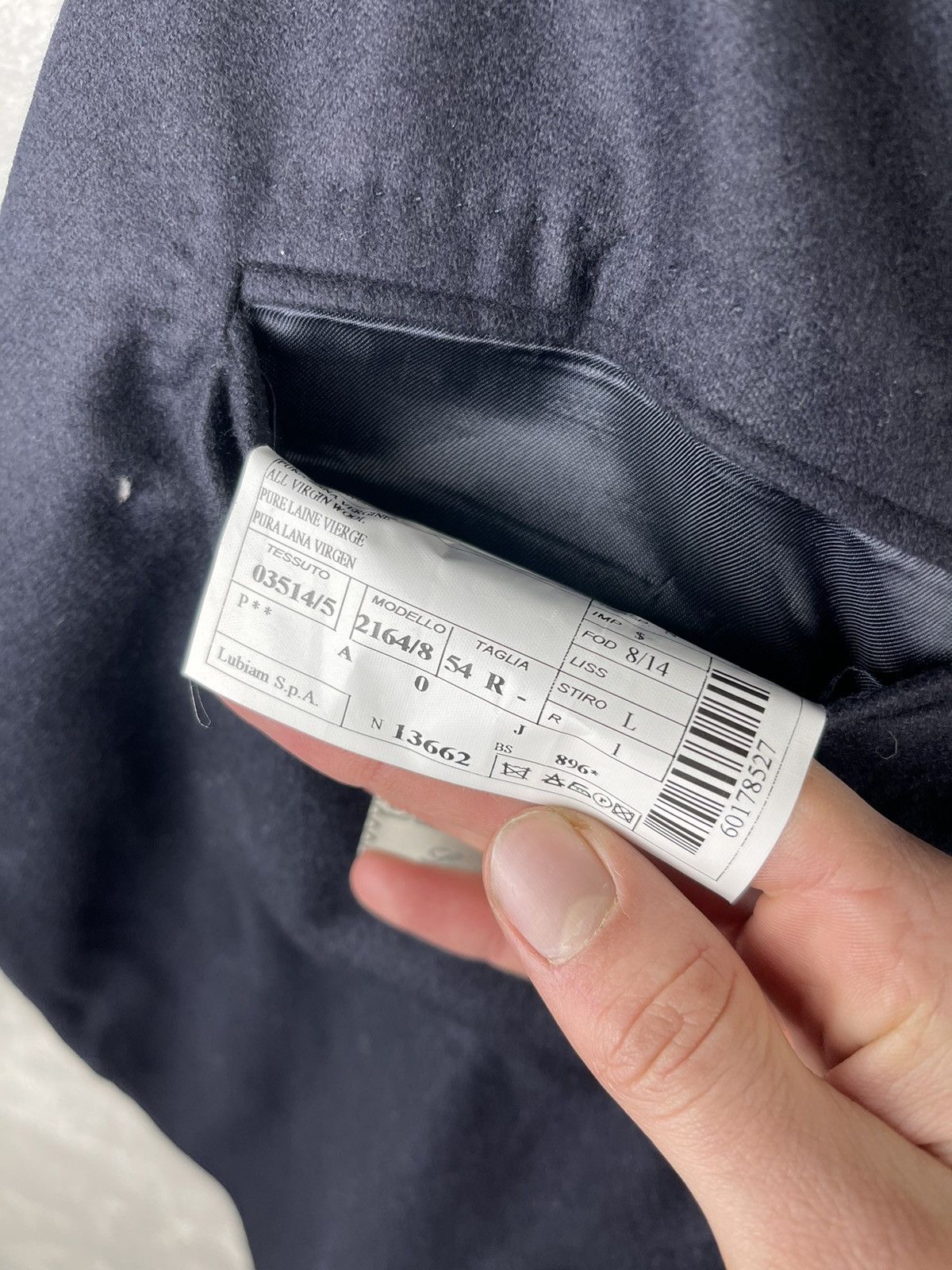 L.B.M. 1911 L.B.M. 1911 Wool Navy Blue Blazer Jacket Made In Italy Size 54R - 13 Thumbnail