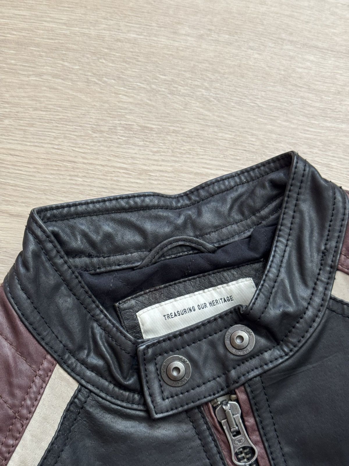Genuine Leather Vintage Tom Tailor y2k Moto Racing Genuine Leather Jacket Size US S / EU 44-46 / 1 - 7 Thumbnail