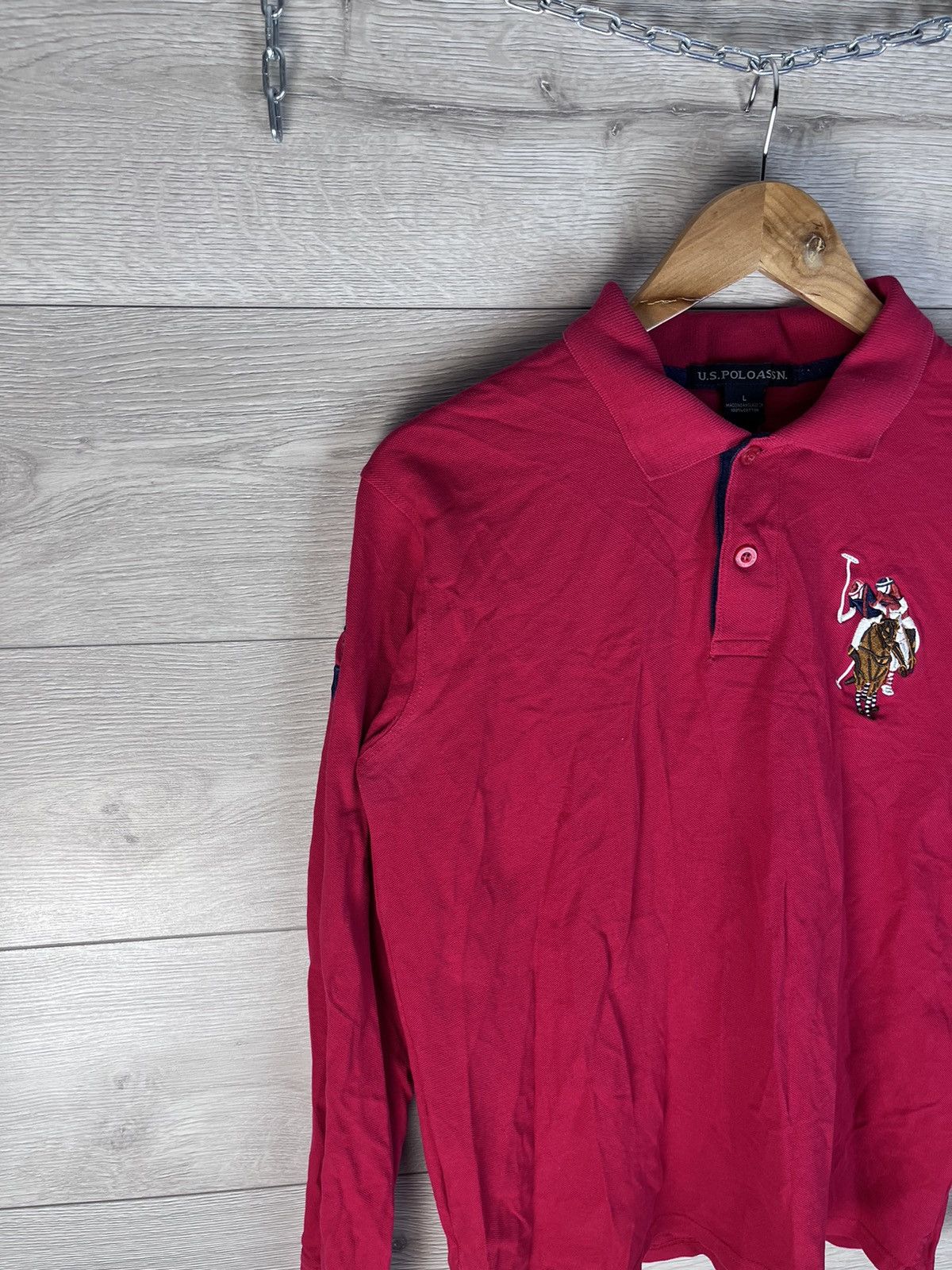 U.S. Polo Assn. vintage men's long sleeve U.S Poloassn #3 size L cotton Size US M / EU 48-50 / 2 - 2 Thumbnail