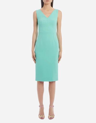 Dolce & Gabbana o1y0825 Sleeveless Midi Dress in Turquoise Size XS / US 0-2 / IT 36-38 - 4 Thumbnail