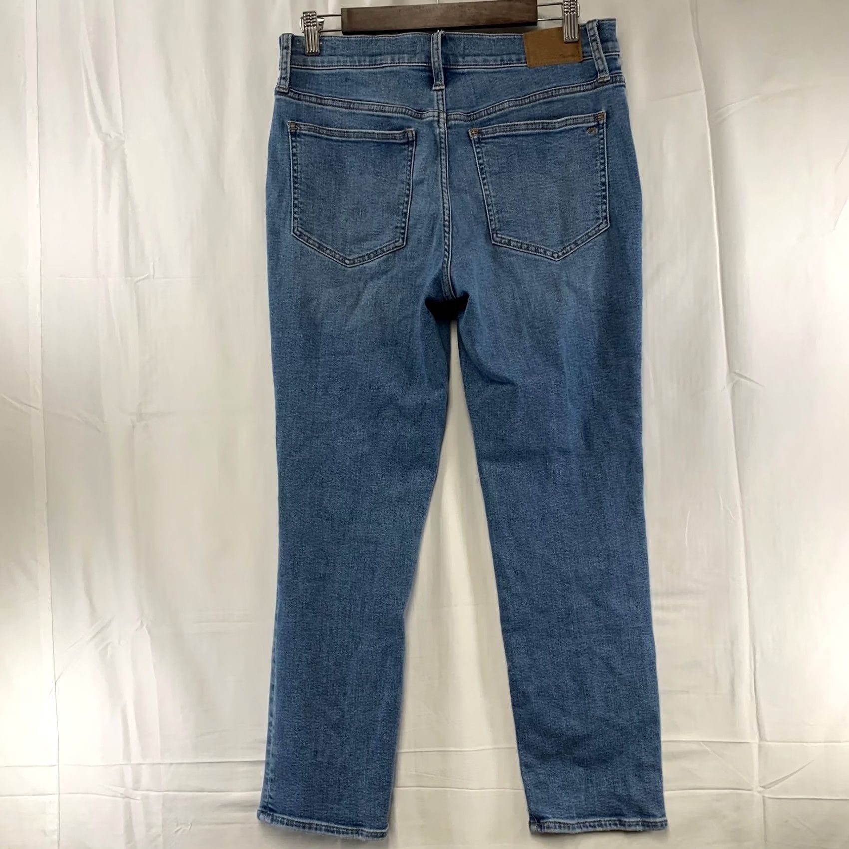 Madewell Madewell The Mid-Rise Perfect Vintage Jean Womens Blue Straight Leg Stretch Size 28 Size 28" / US 6 / IT 42 - 4 Thumbnail