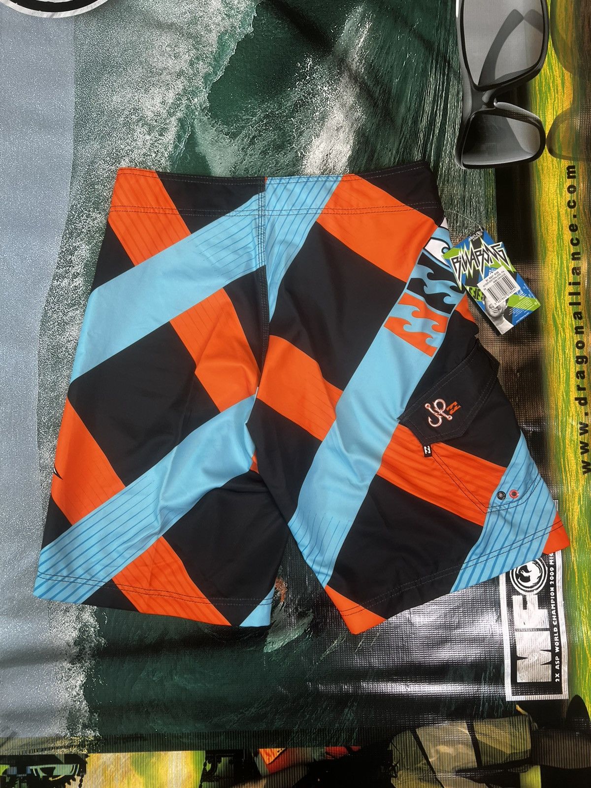 Billabong Billabong Joel Parkinson parko signature series Boardshorts Size US 34 / EU 50 - 2 Thumbnail