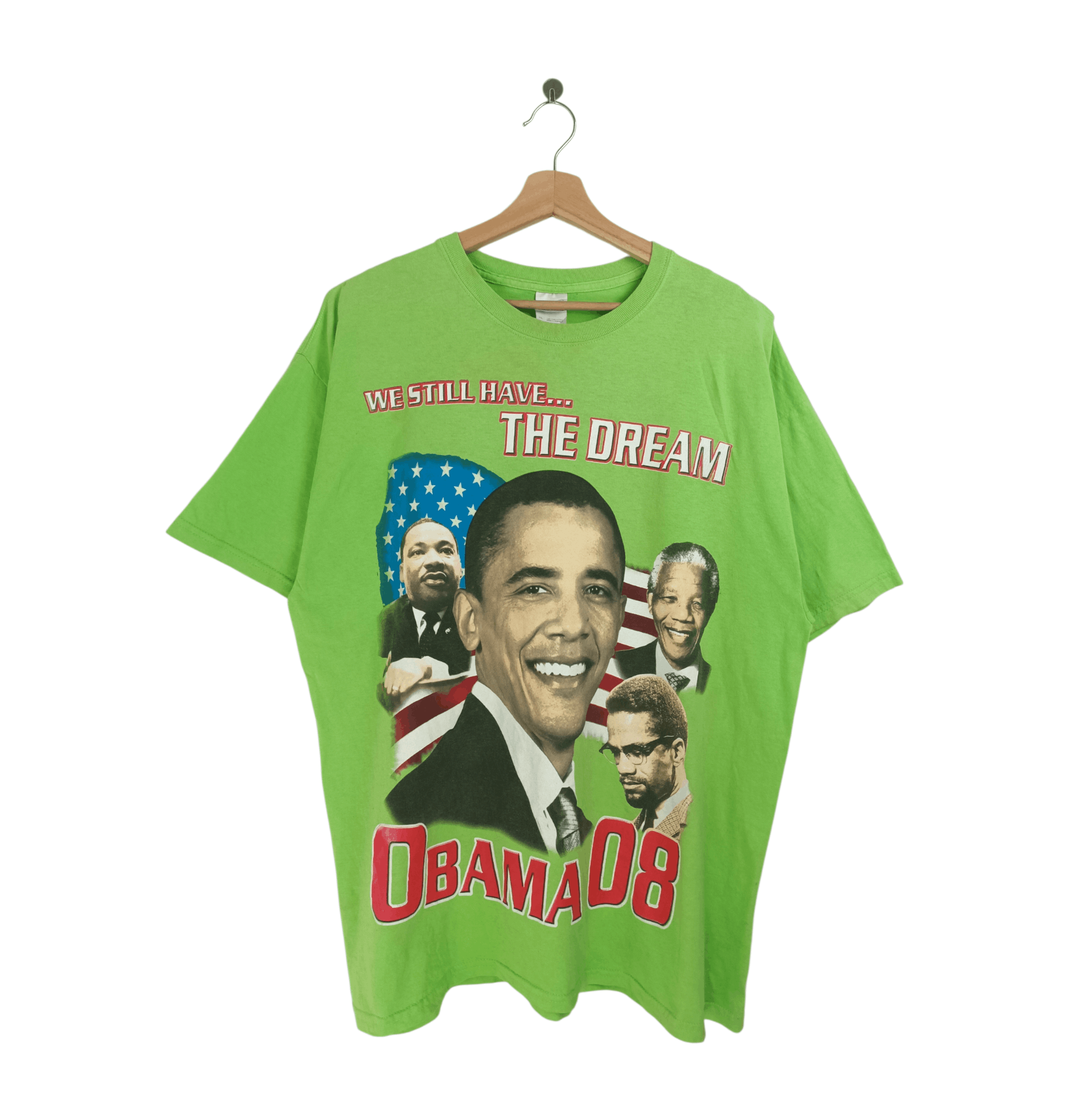 Vintage VINTAGE 2008 OBAMA LUTHER KING MALCOLM X MANDELA VERY RARE Size US XL / EU 56 / 4 - 1 Thumbnail