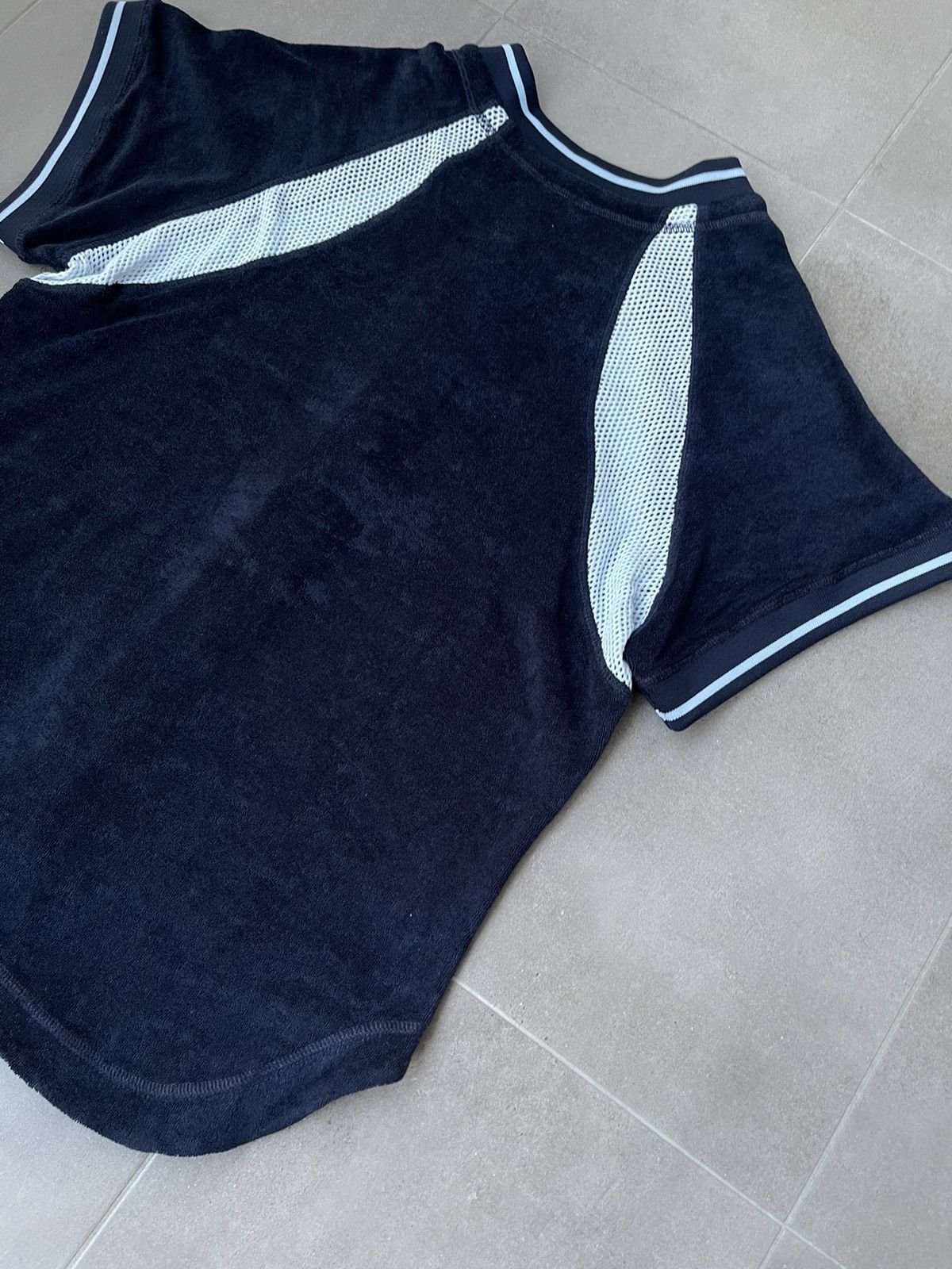 Saul Nash !DS! SS23 Saul Nash Big Logo Navy Paneled Zipped Top Size US M / EU 48-50 / 2 - 16 Thumbnail